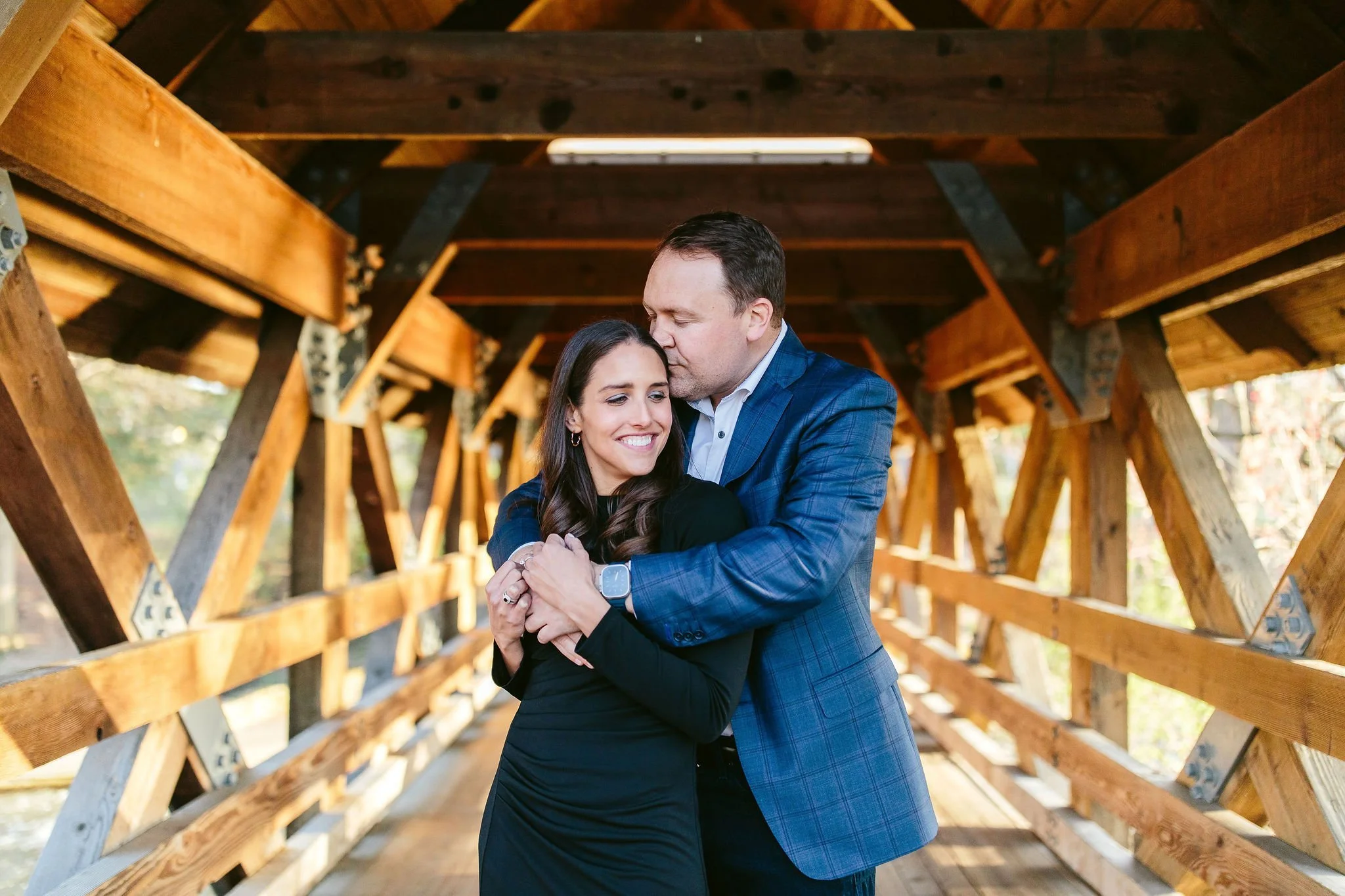 Engagement Session on Covered Bridge