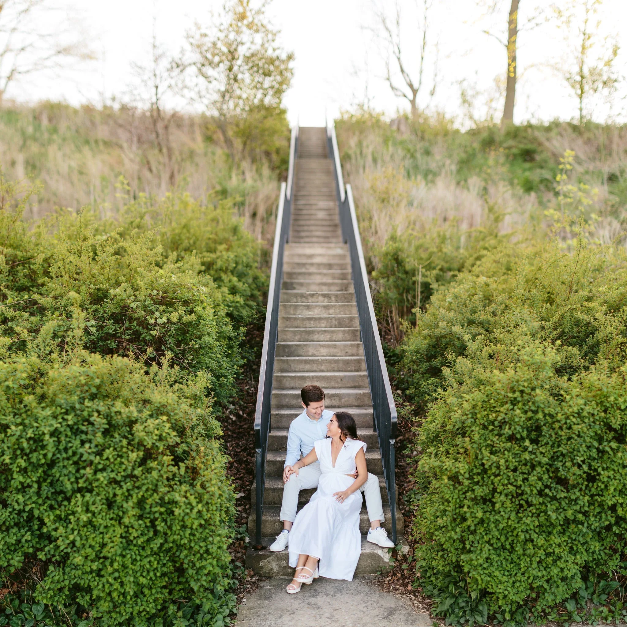 engagement session in lake forest il