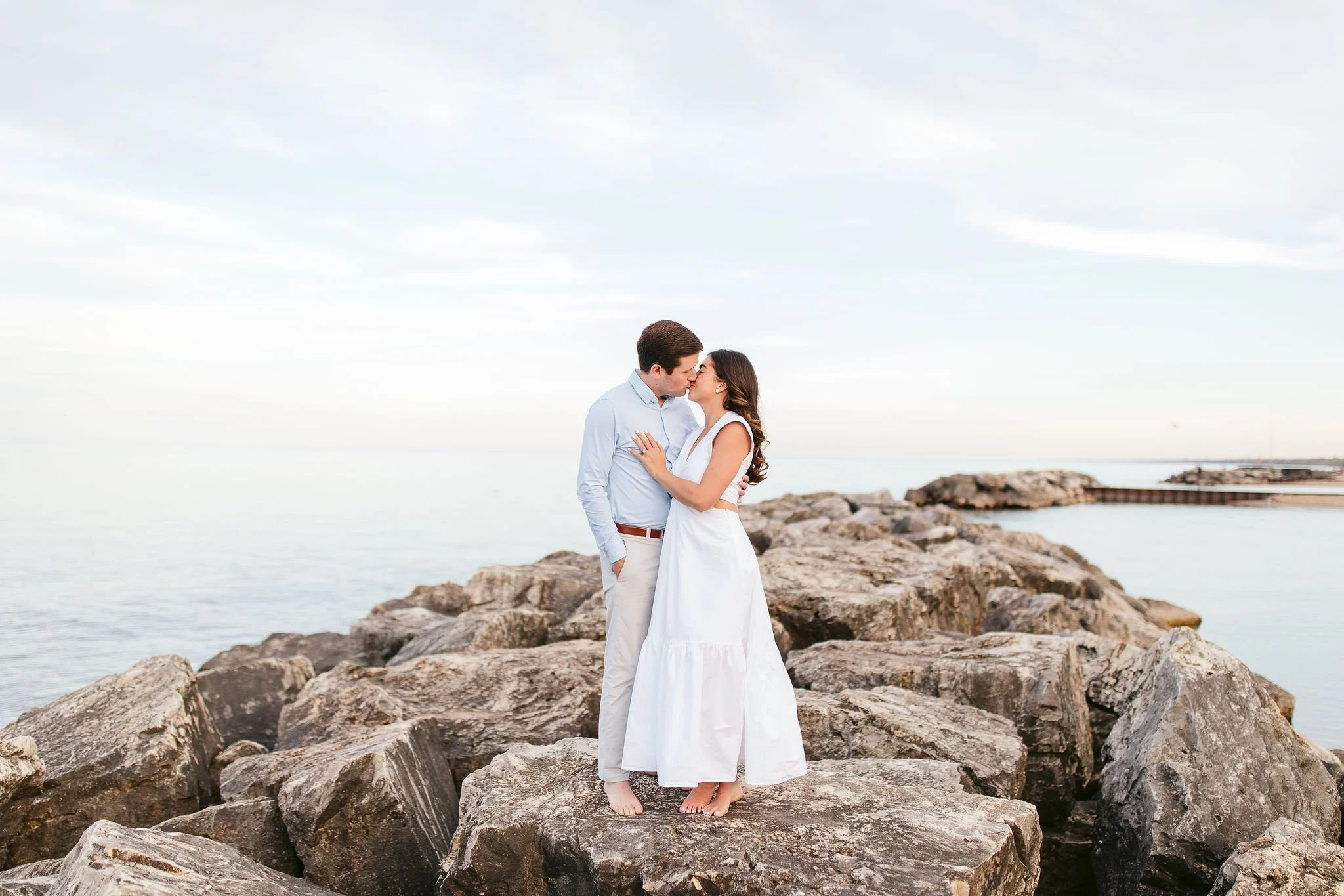 Joe + Allie, Lake Forest Beach Engagement Session