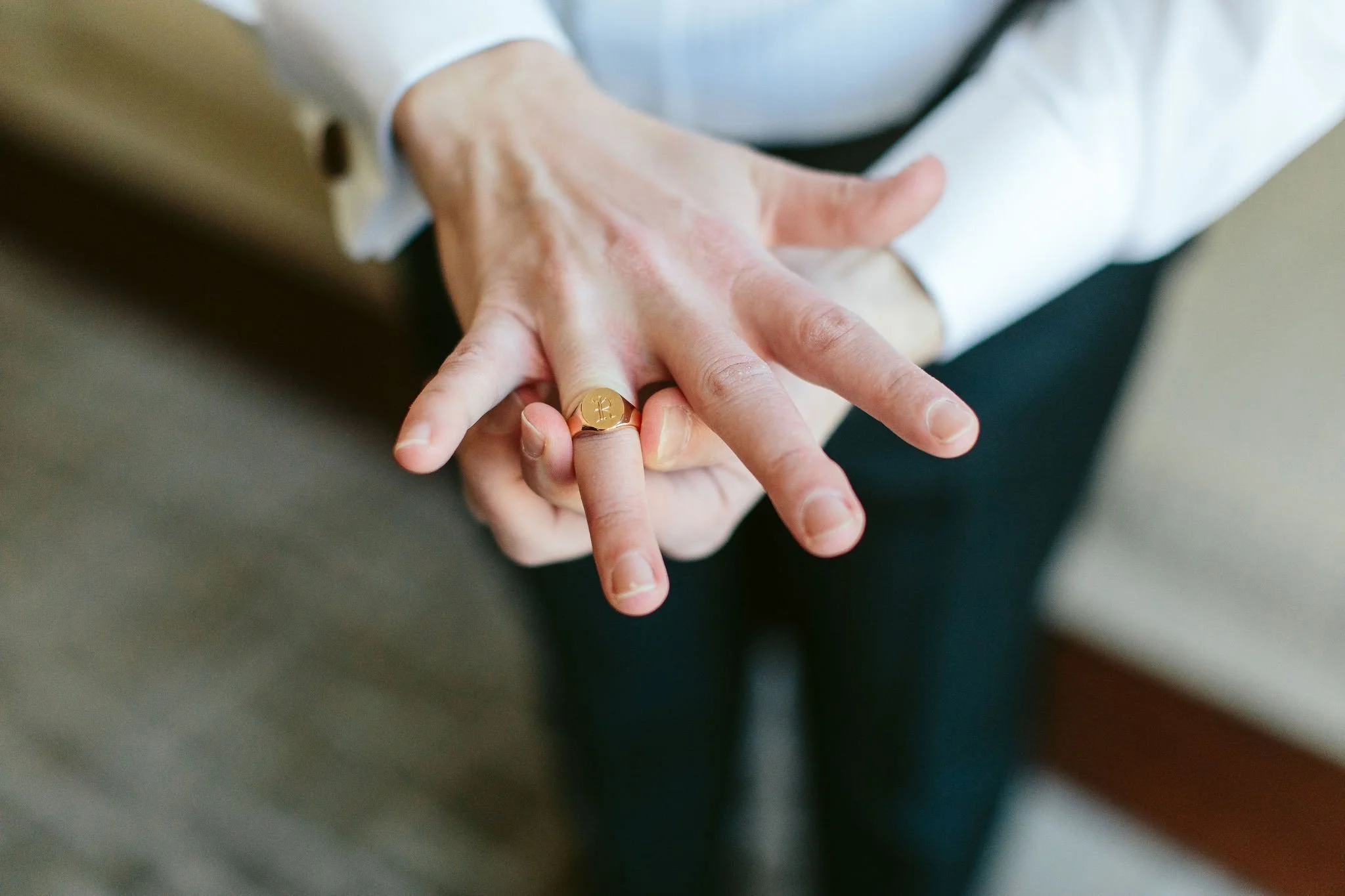groom's ring wedding day