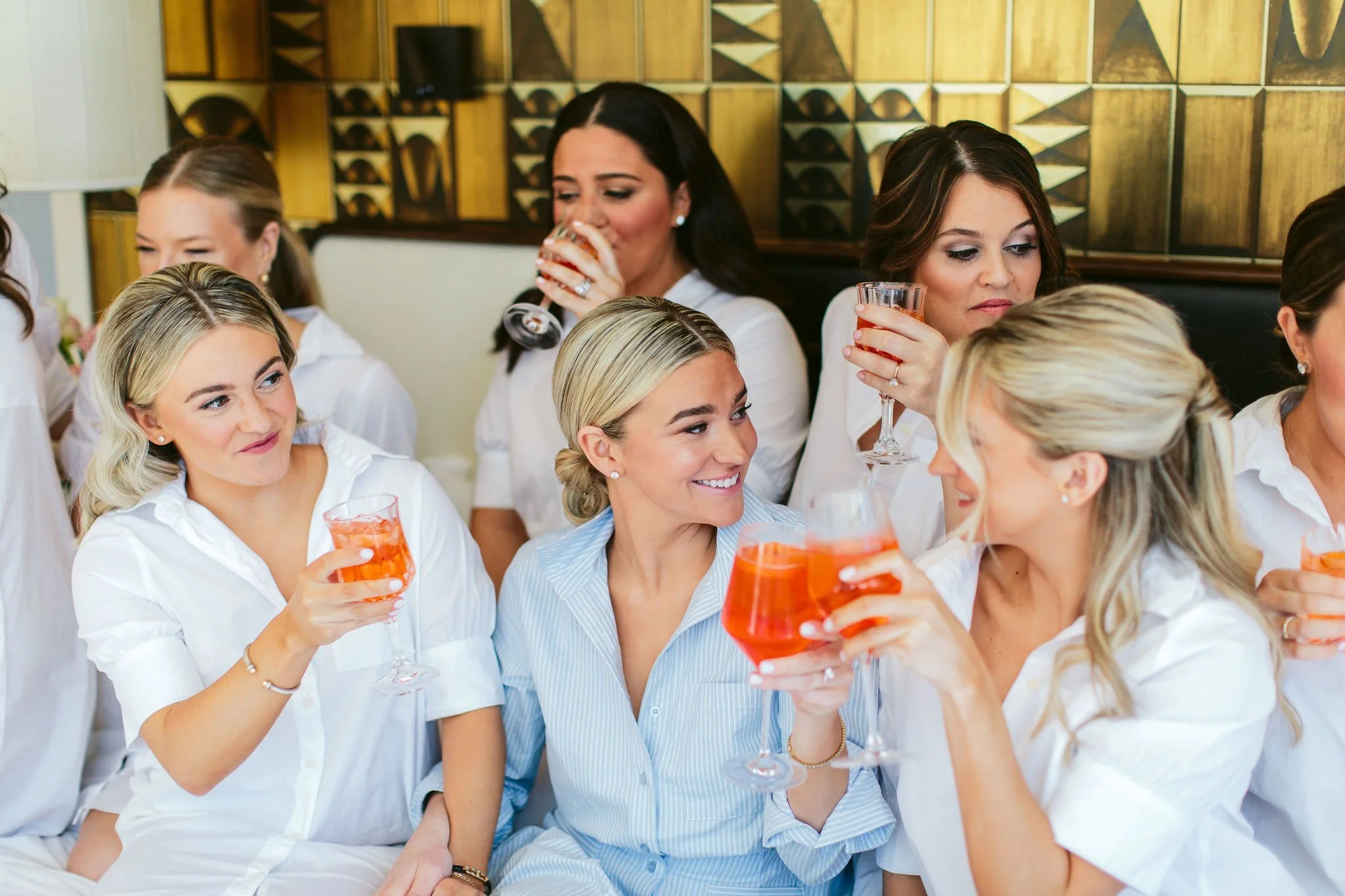 bridesmaids getting ready