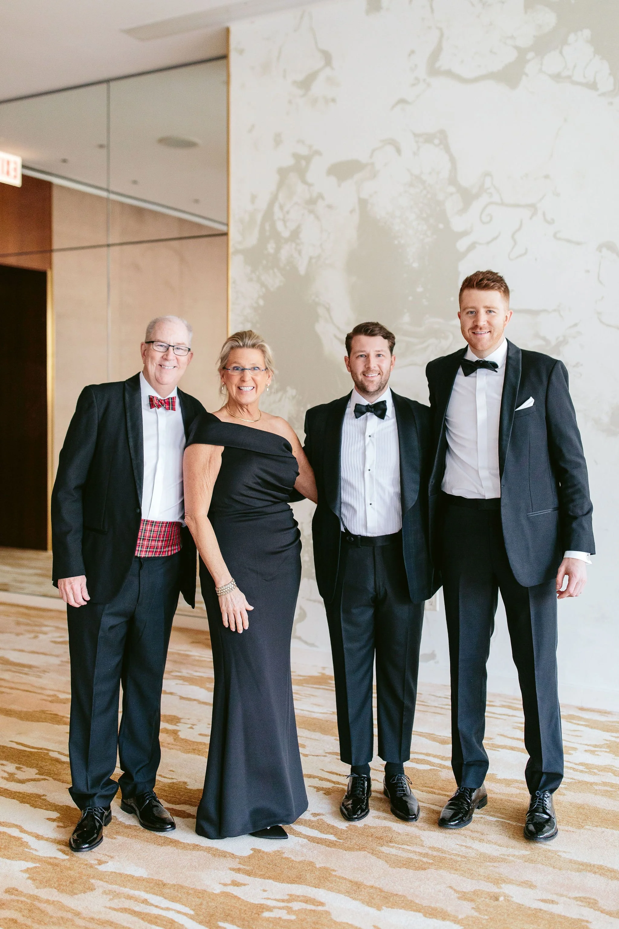 classic wedding family portrait