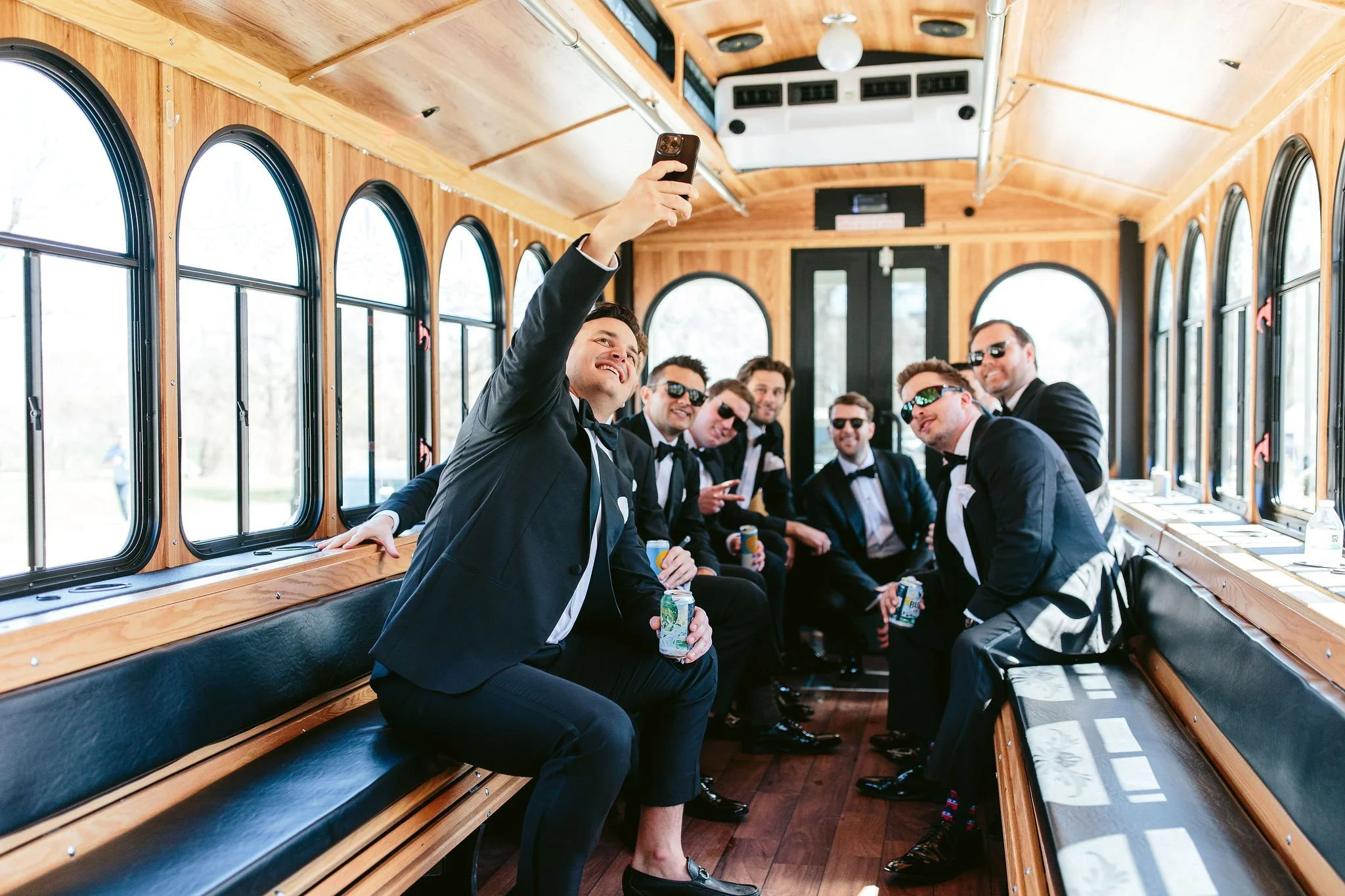 candid groomsmen photo