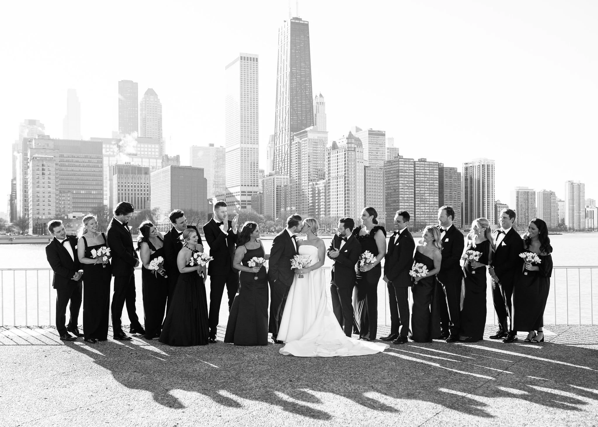 olive park chicago wedding party photos