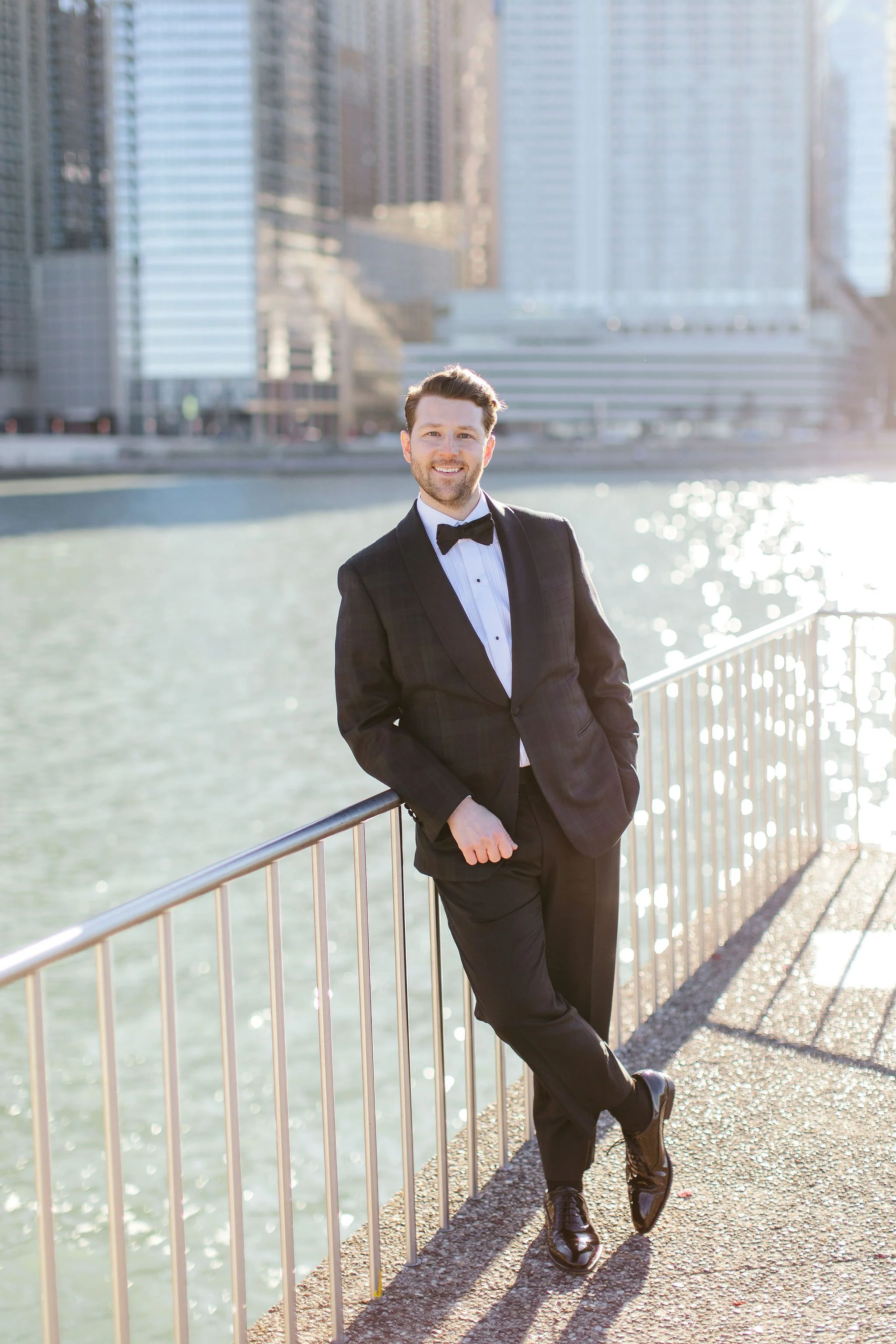 groom portrait at olive park
