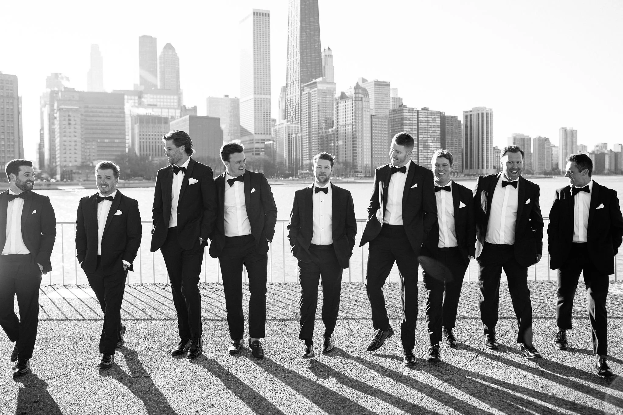 groomsmen photos at olive park