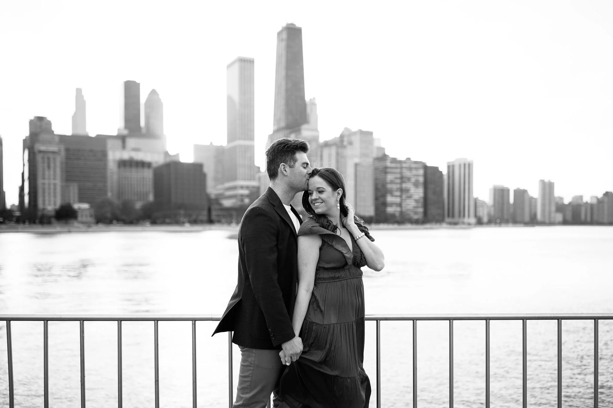chicago engagement session at olive park