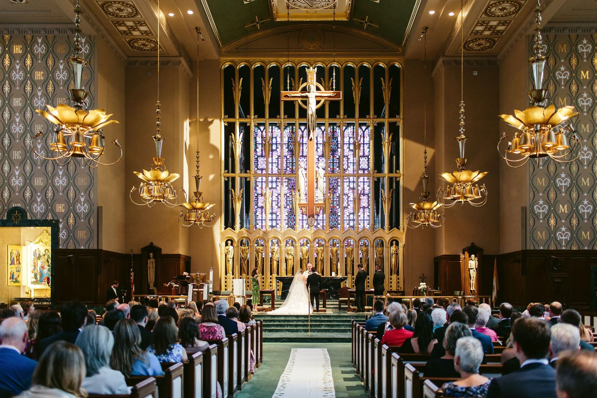 ceremony at saints faith hope and charity church