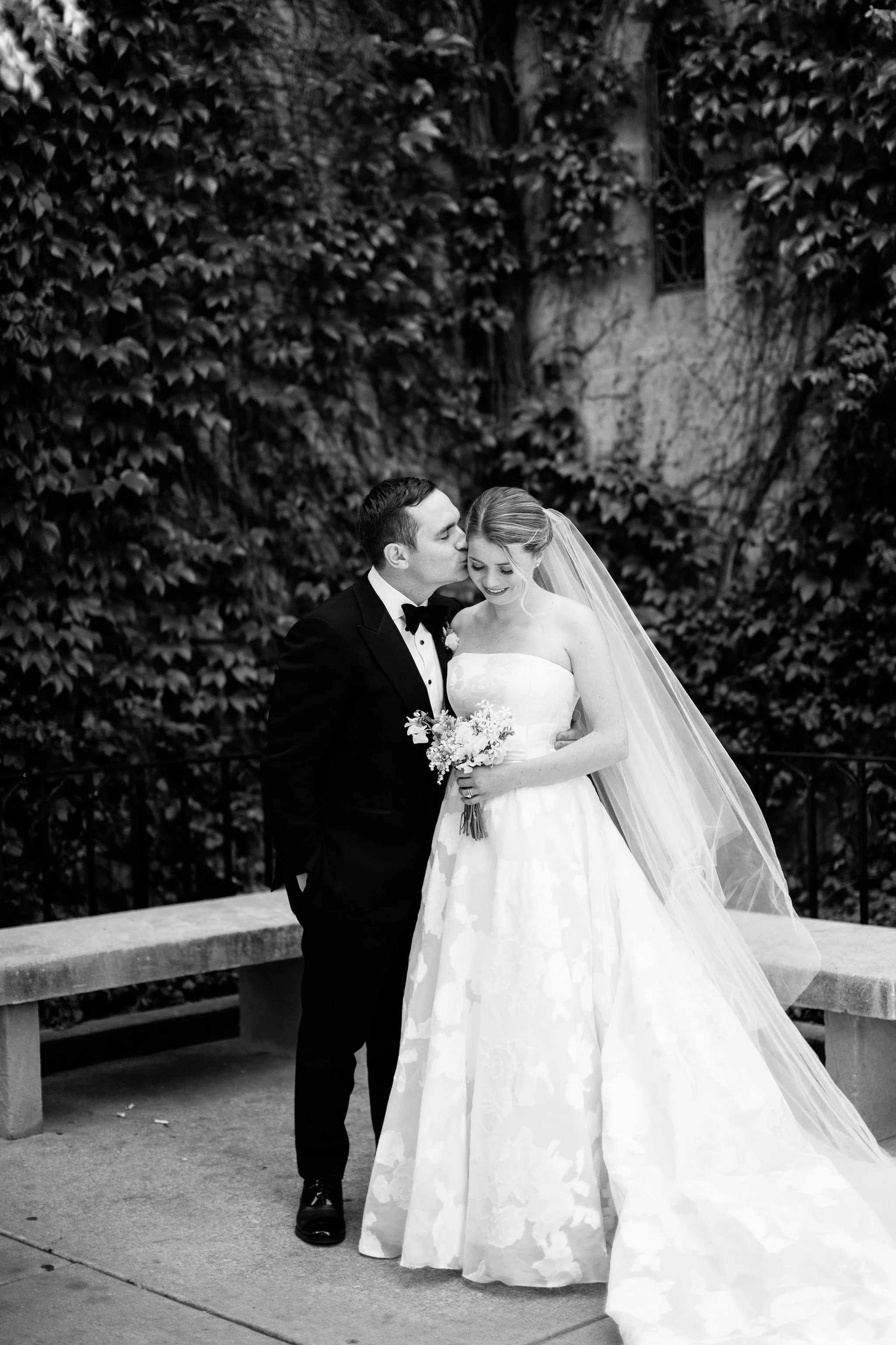black and white wedding photography in chicago