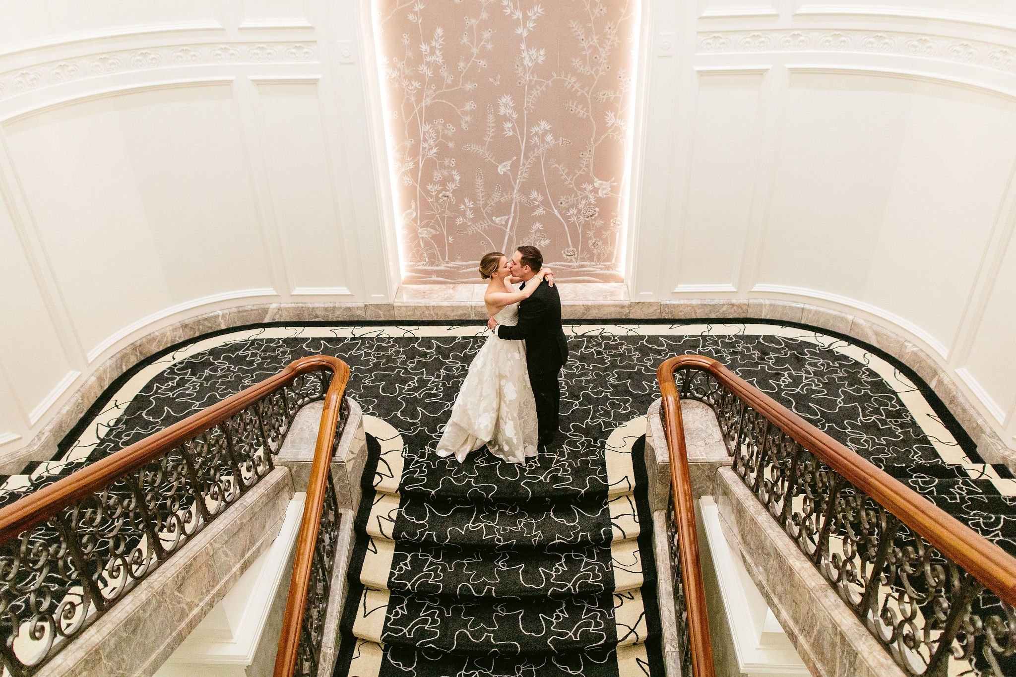 wedding portrait at four seasons chicago wedding