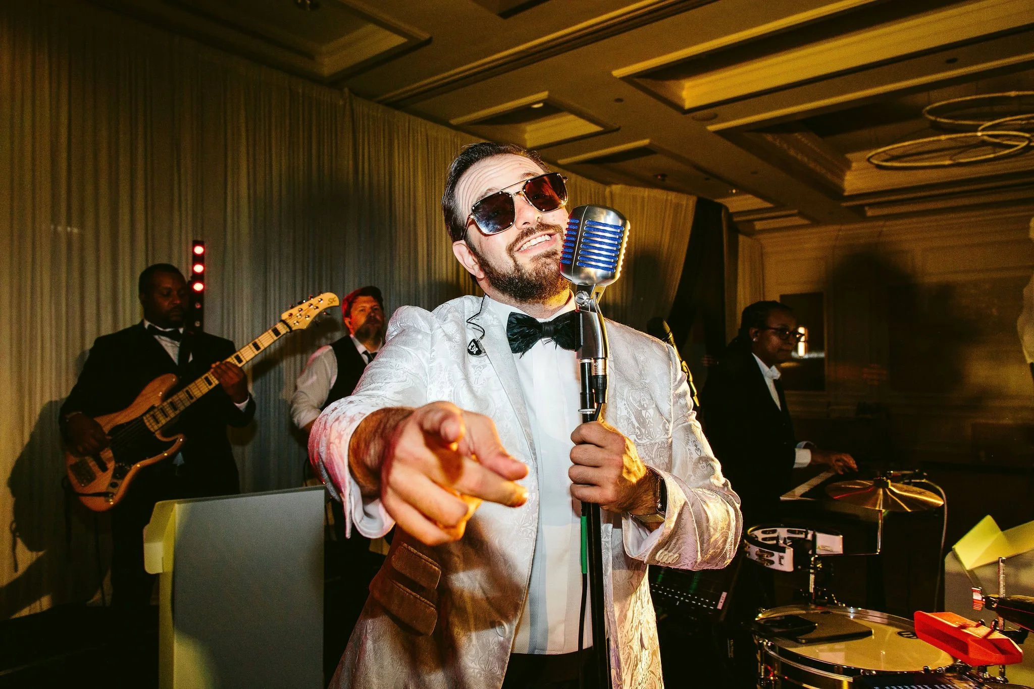 live band at four seasons chicago wedding