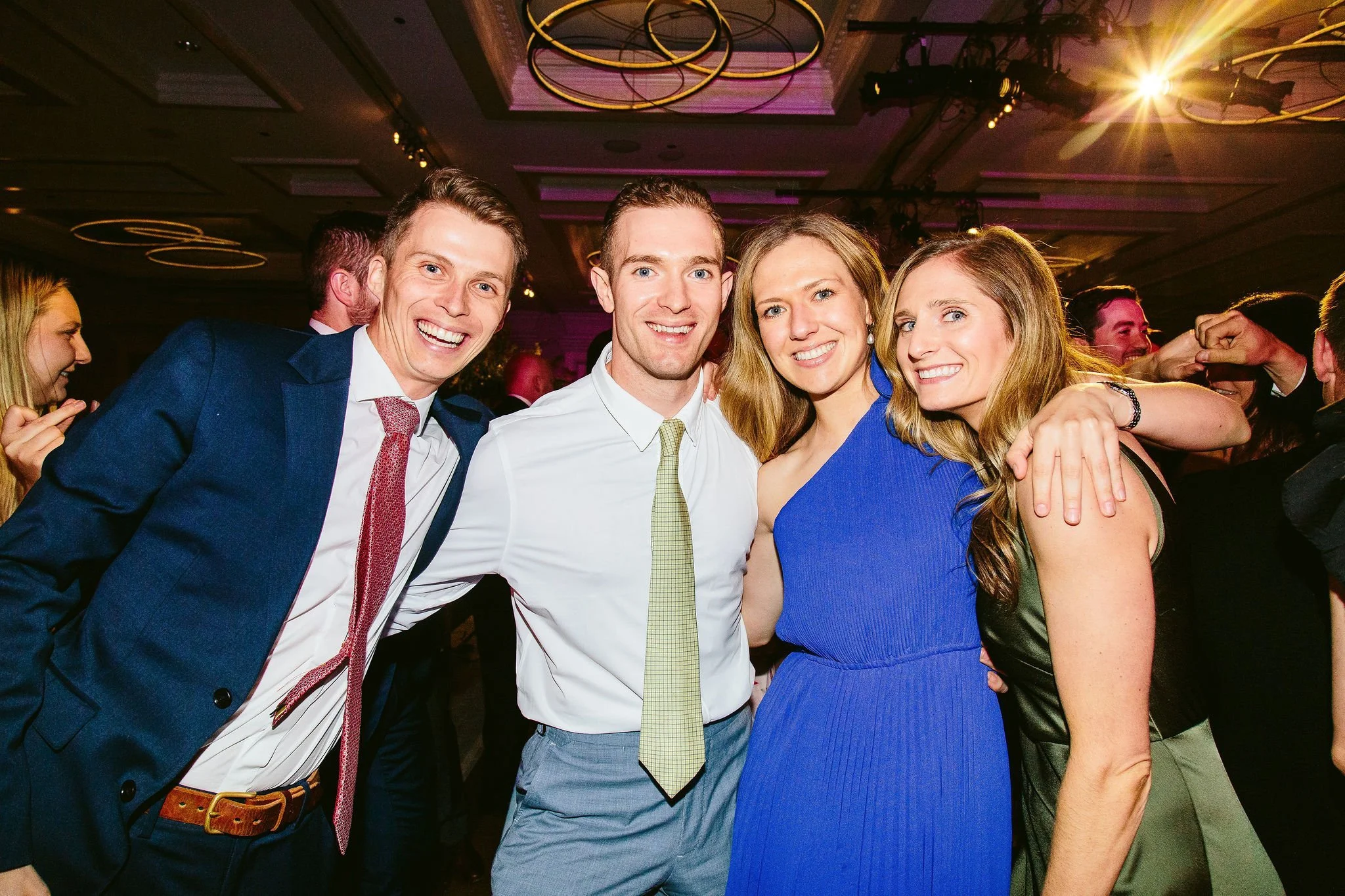wedding guests at four seasons chicago wedding