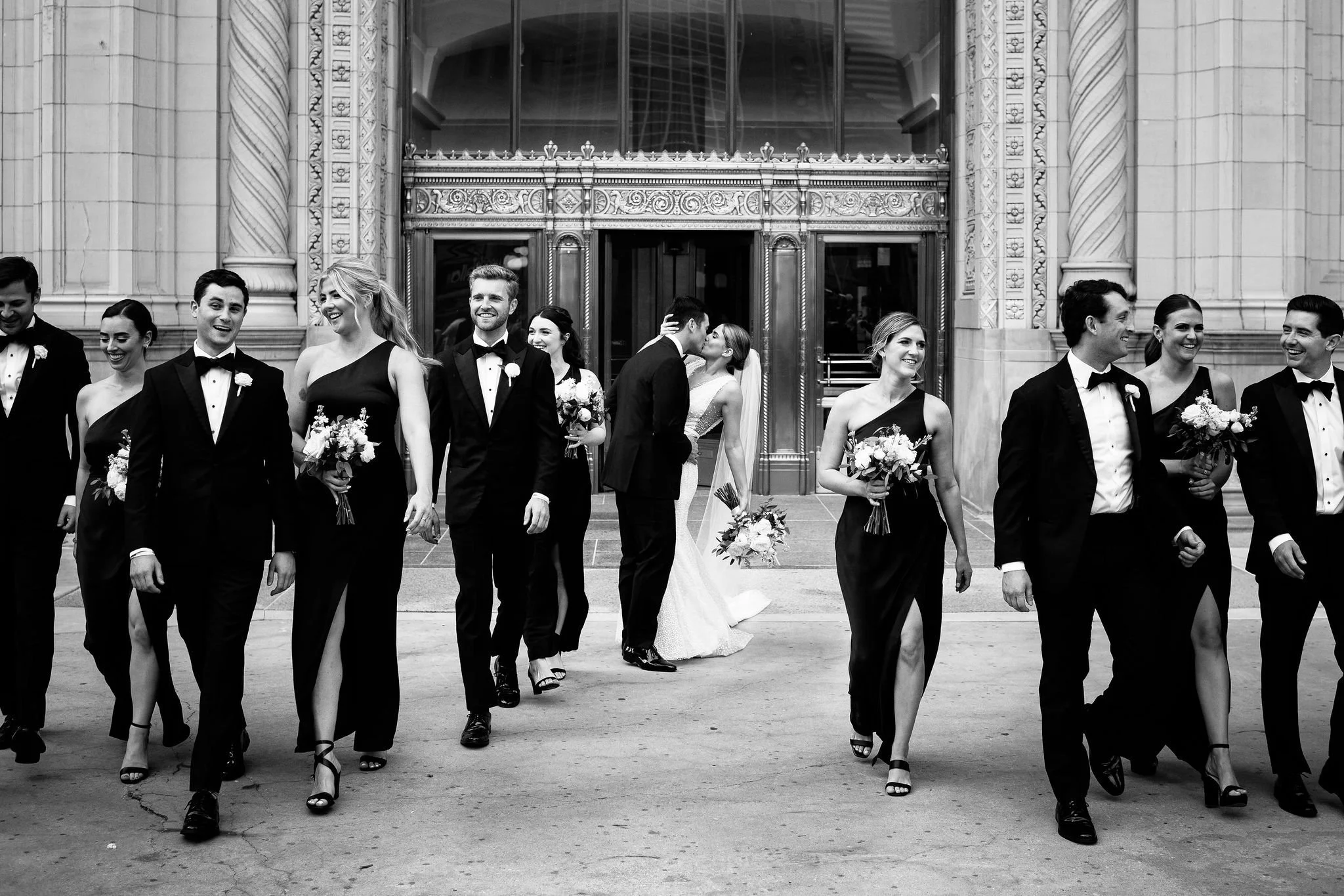 editorial wedding photography at wrigley building