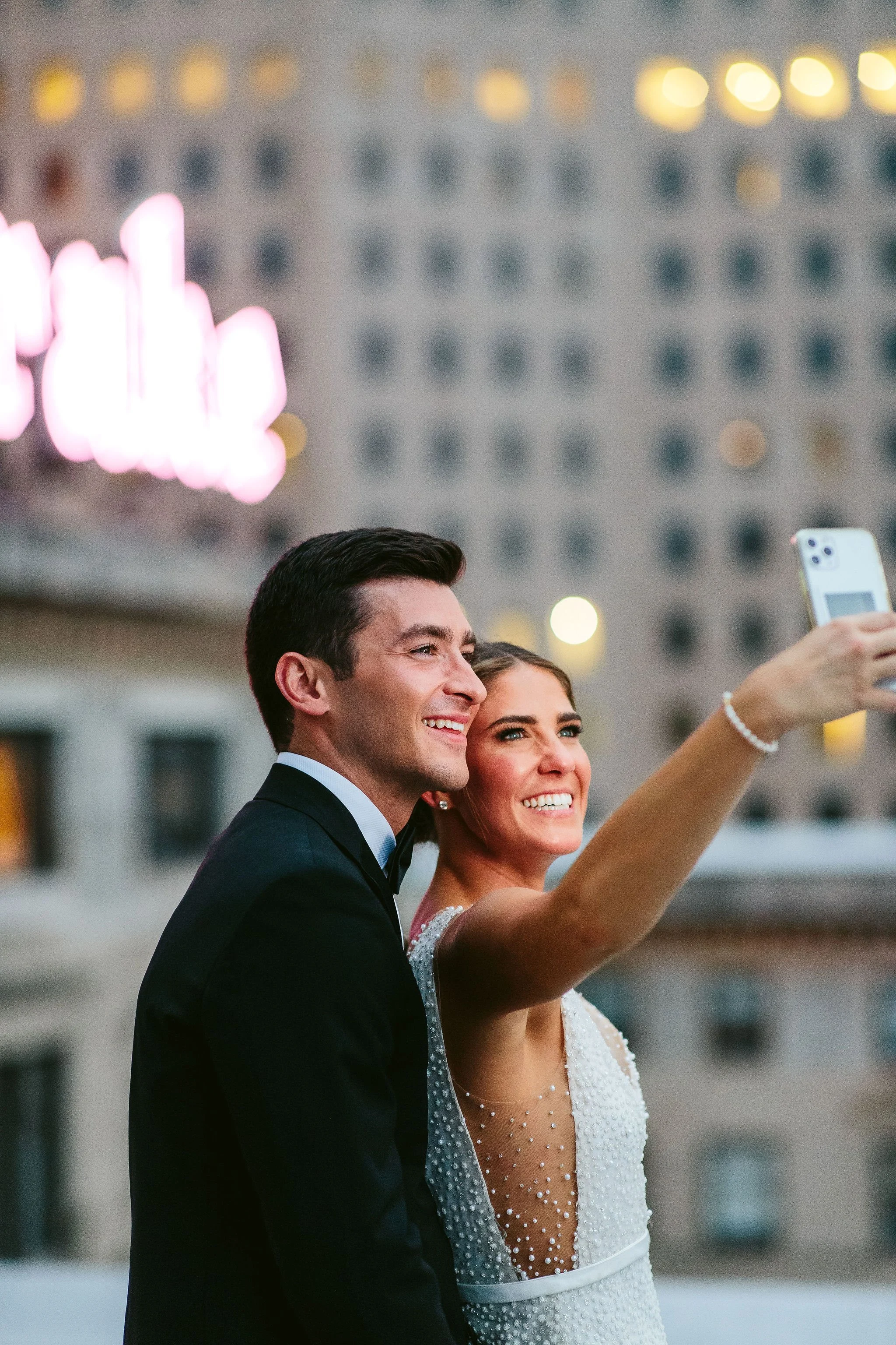 wedding selfie at the drake hotel