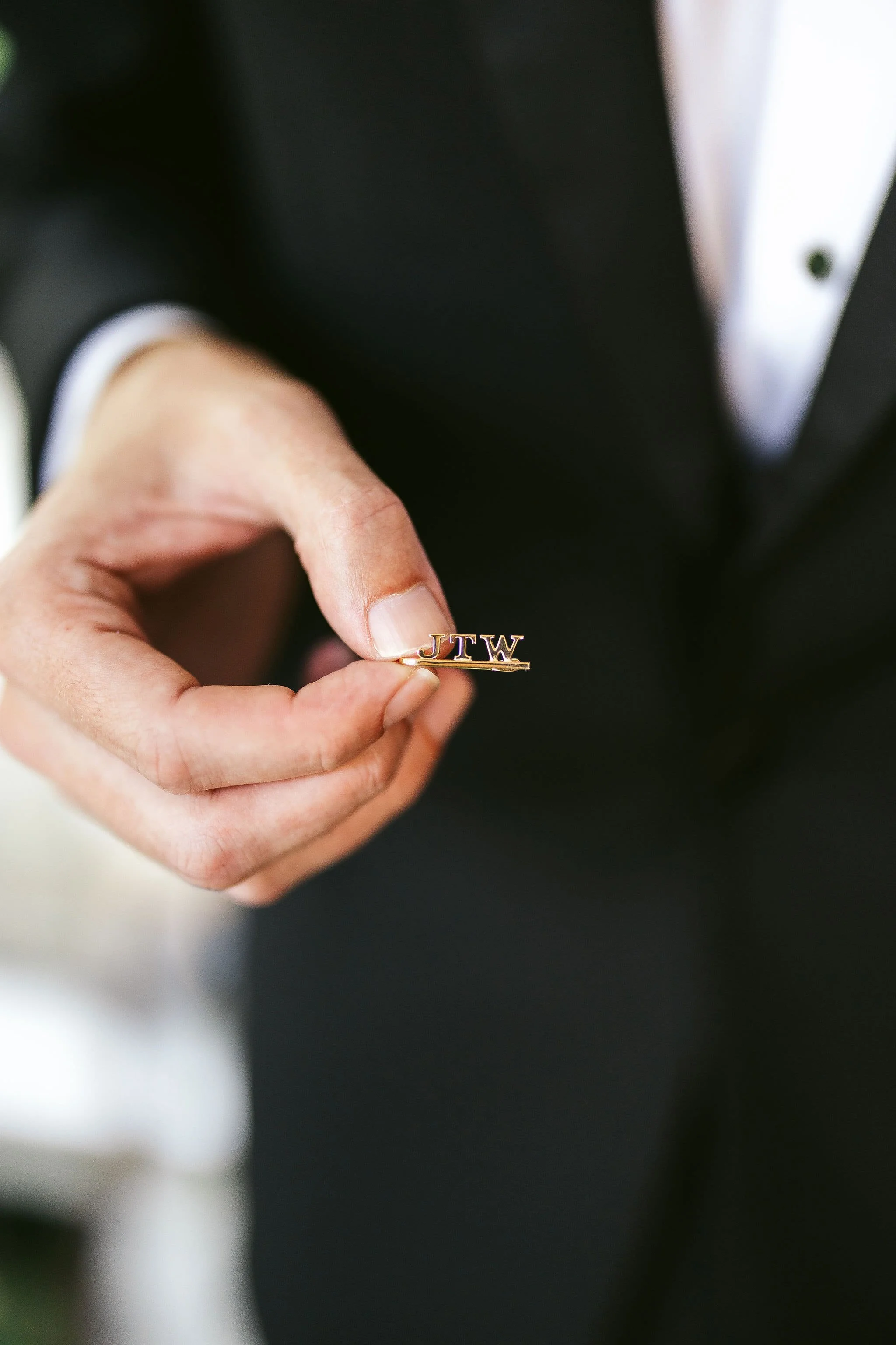 custom initial cufflinks groom