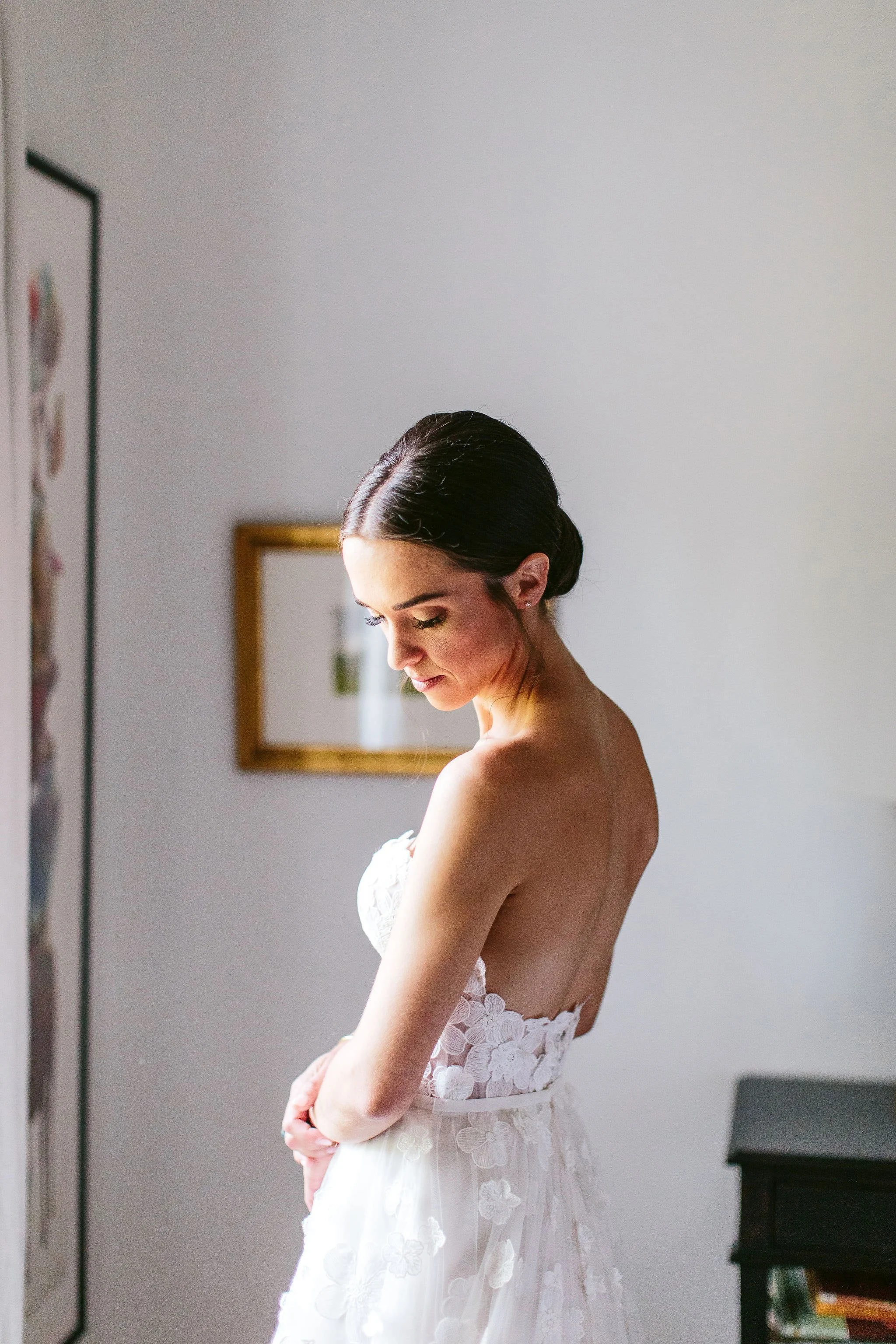 simple bridal portrait