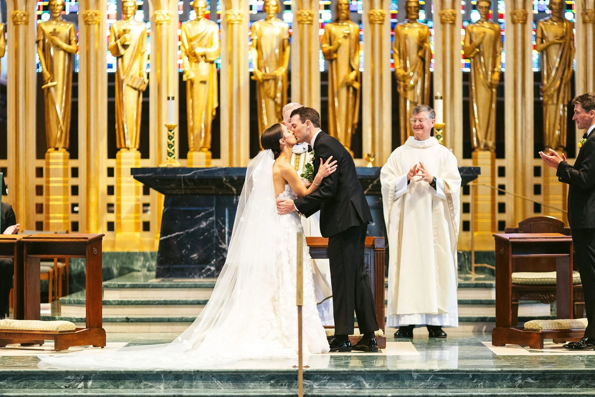 Faith, Hope, and Charity Church Wedding Photography