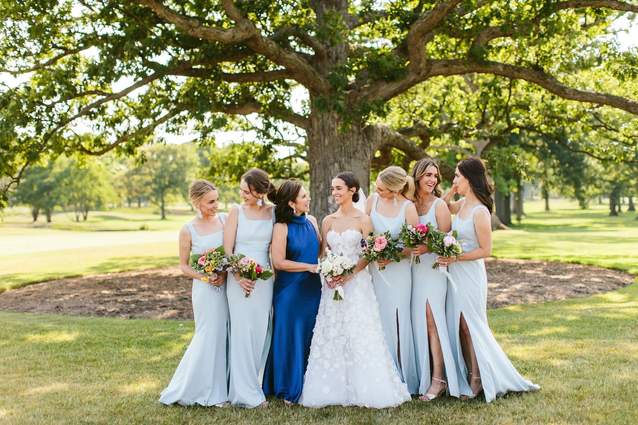 bridesmaid photo at Indian Hill Club