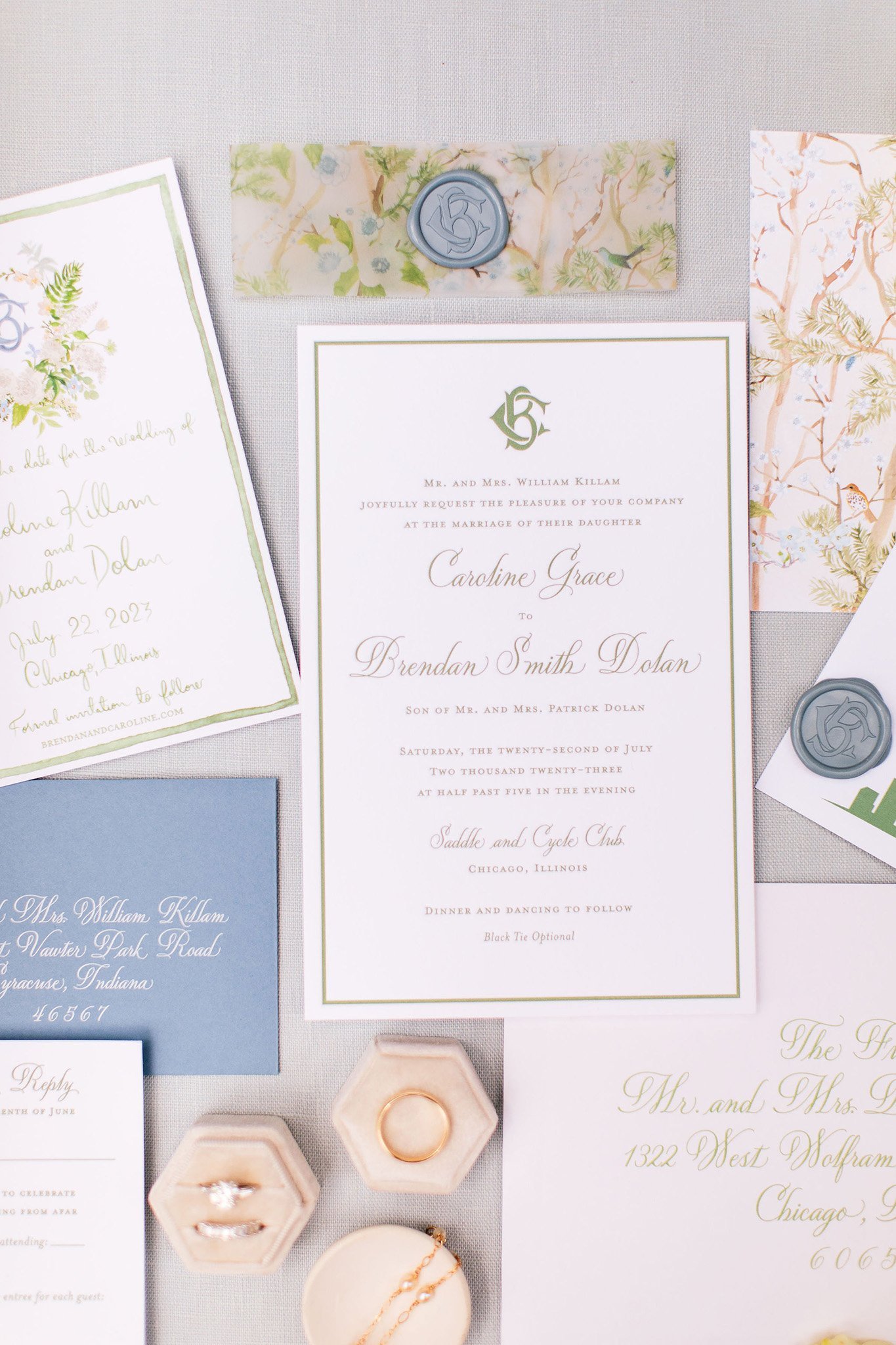 elegant wedding invitation