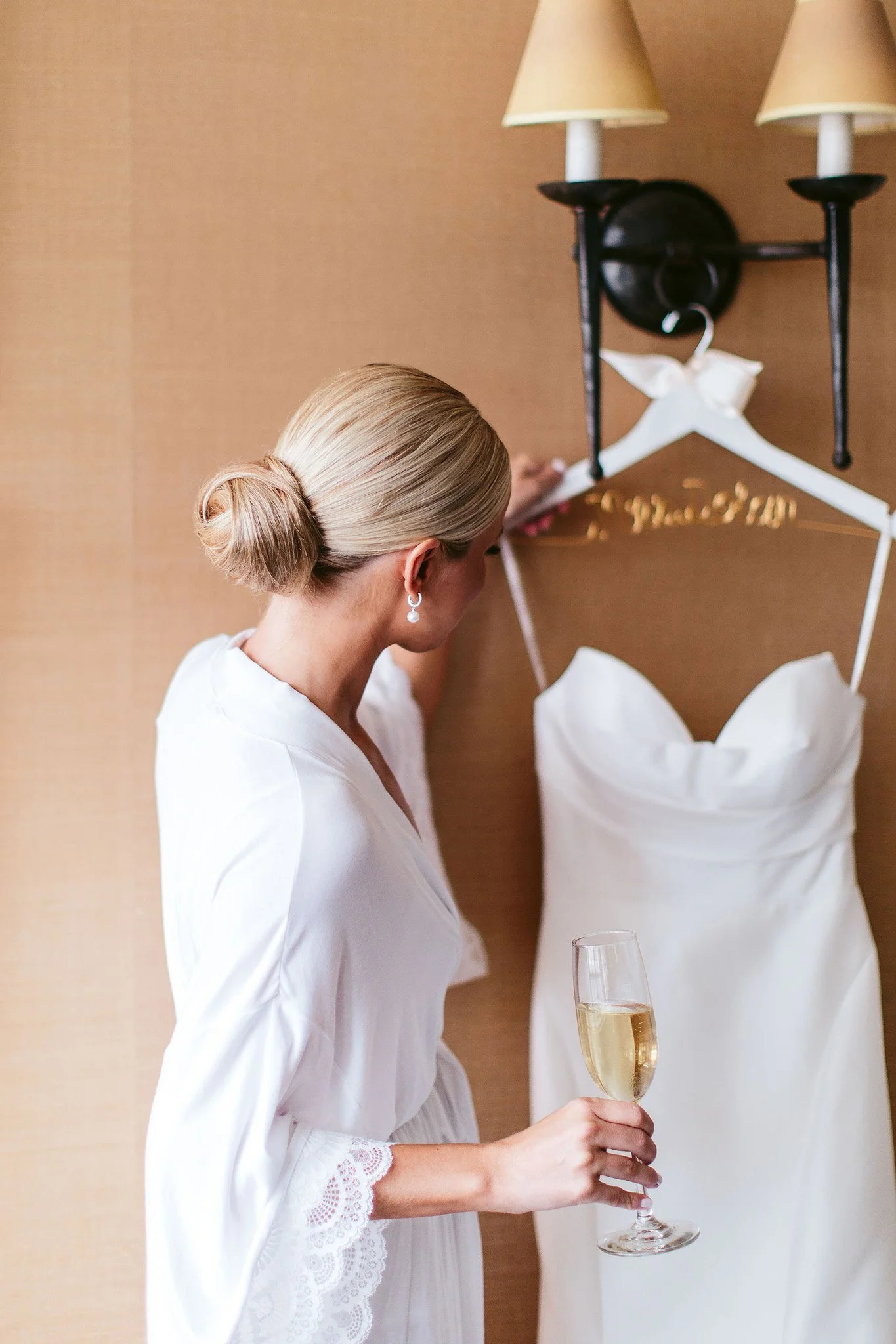 bride with wedding dress at saddle &amp; cycle club