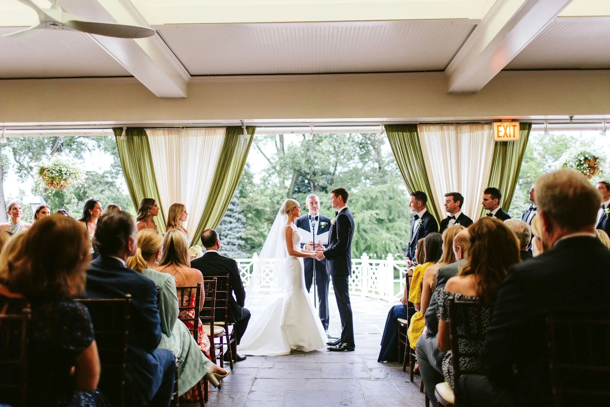 saddle &amp; cycle club wedding ceremony