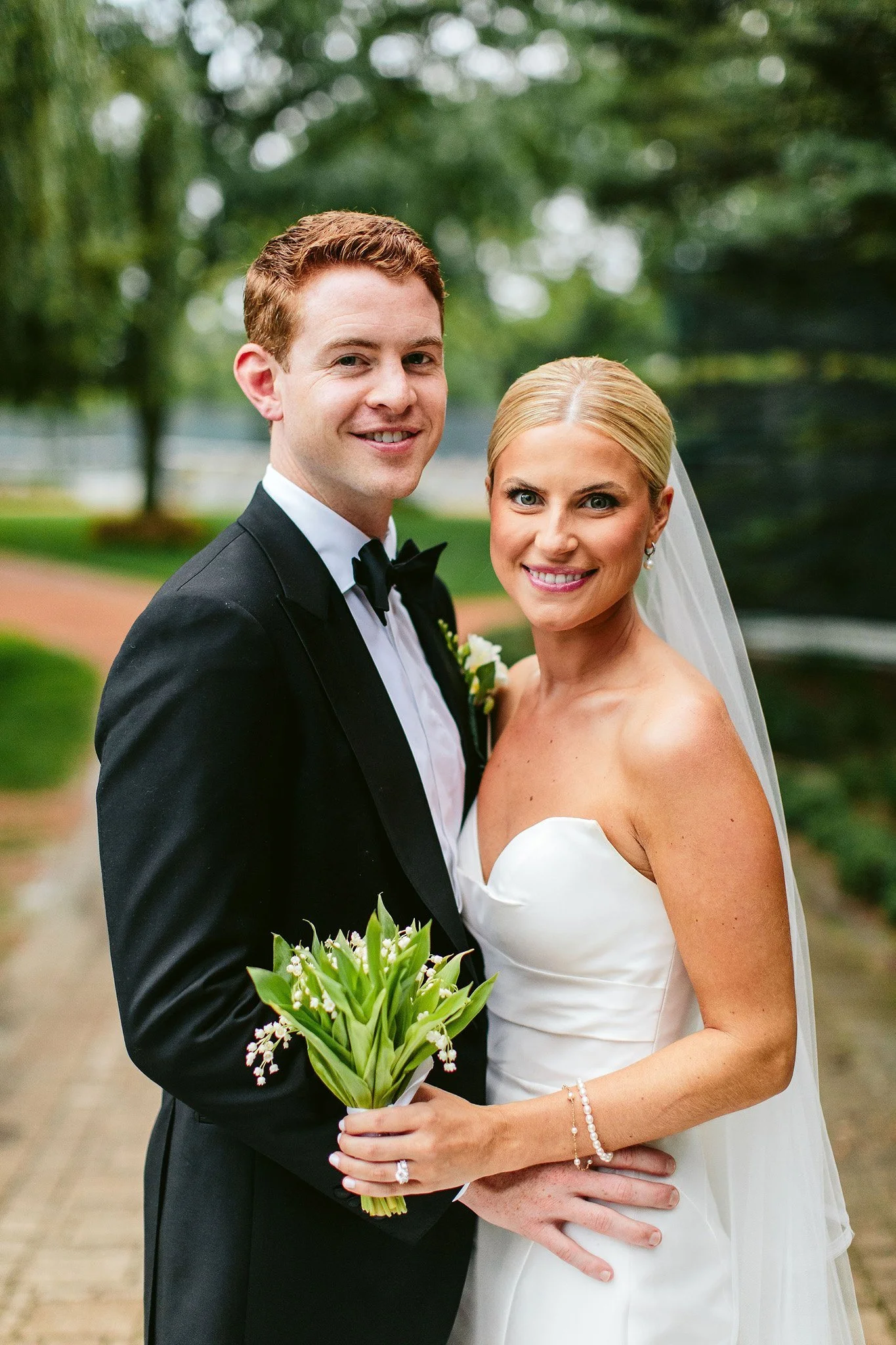 traditional wedding portrait at saddle &amp; cycle club