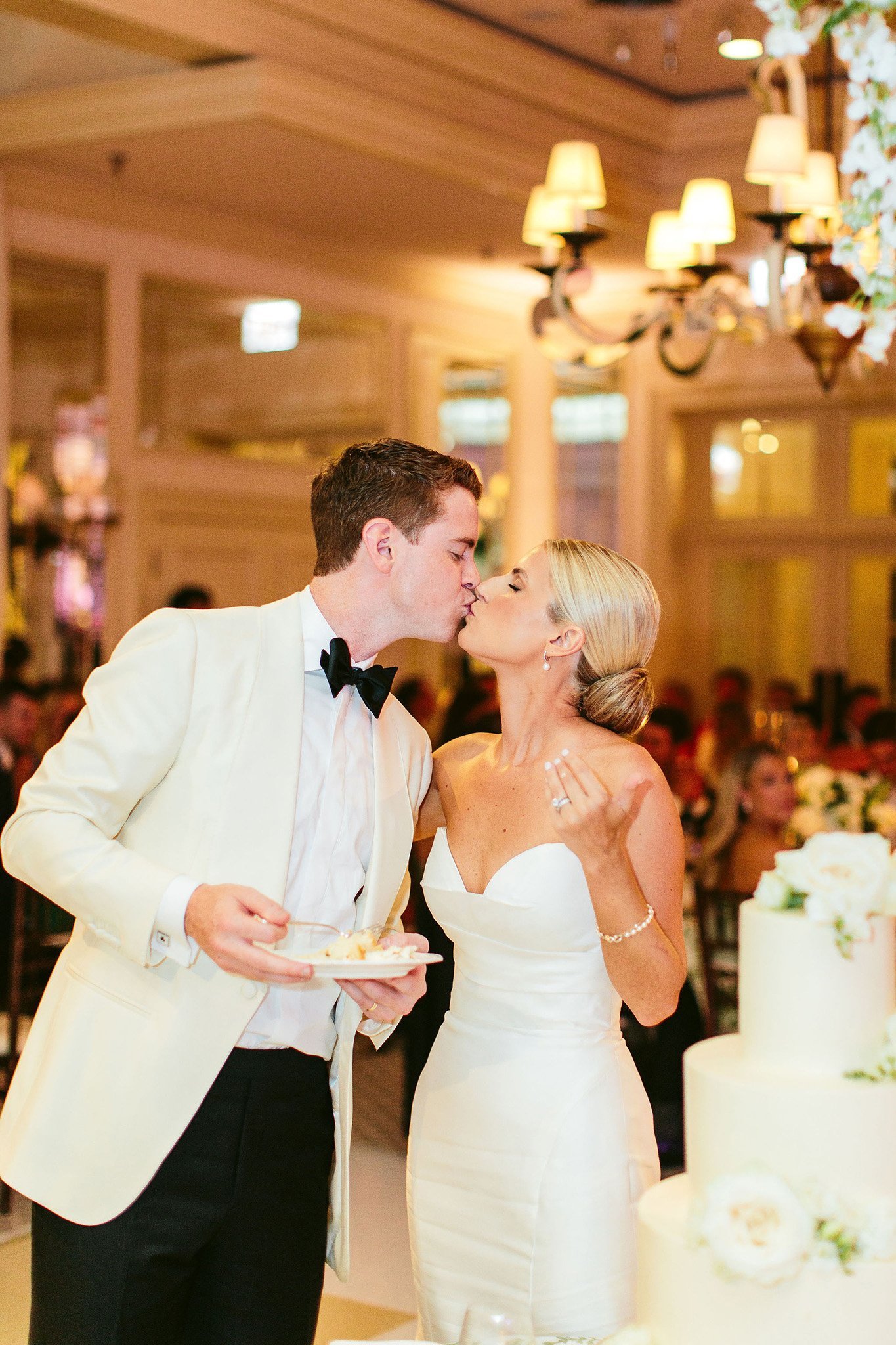 saddle &amp; cycle club reception with bride and groom