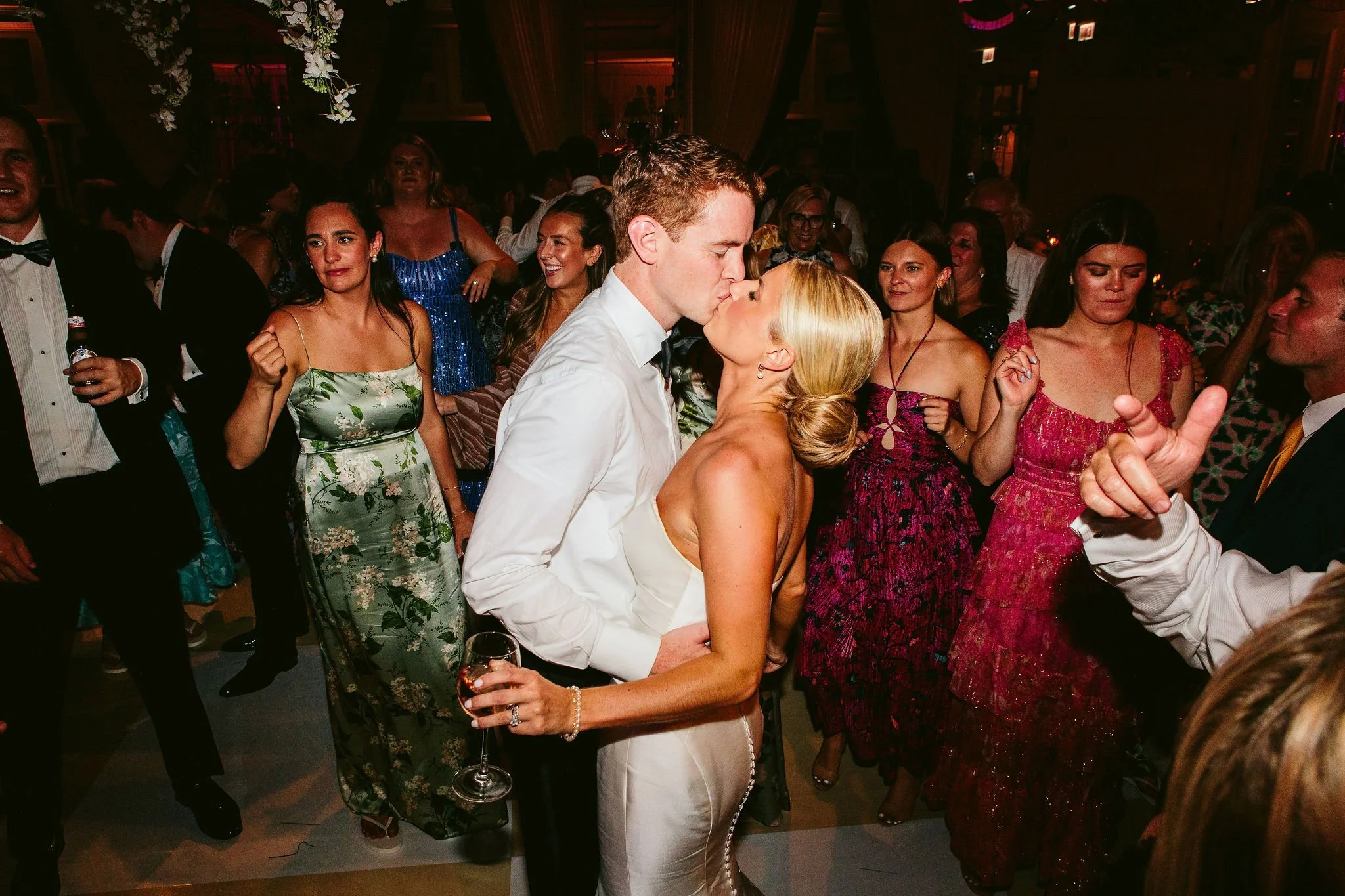 saddle &amp; cycle club bride and groom on dance floor