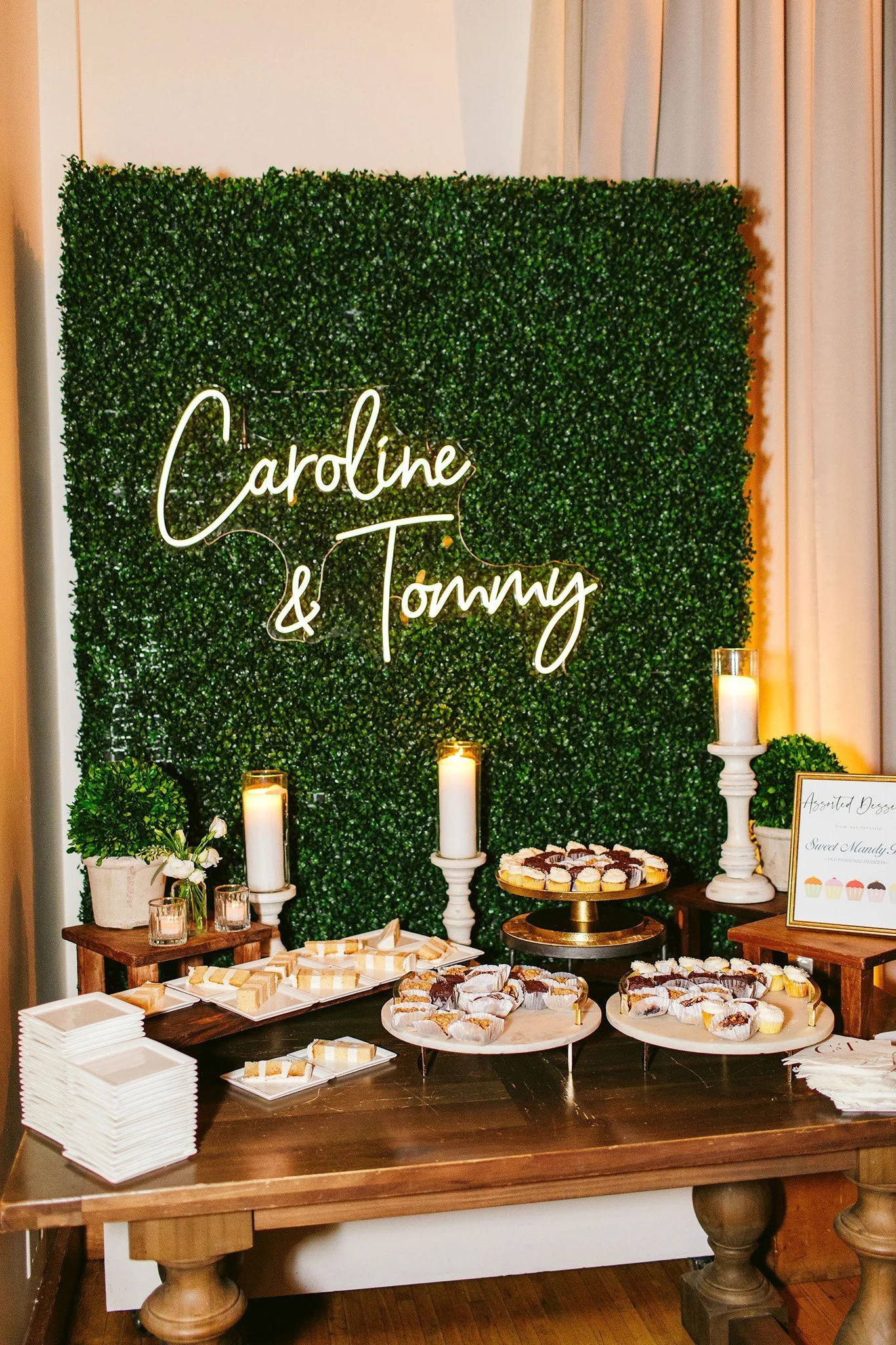 ivy room reception decor