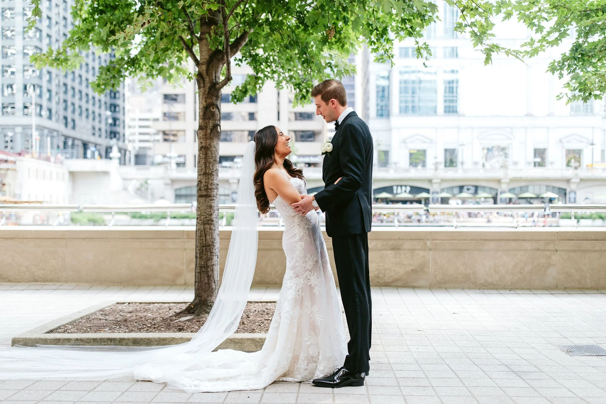 first look on chicago riverwalk