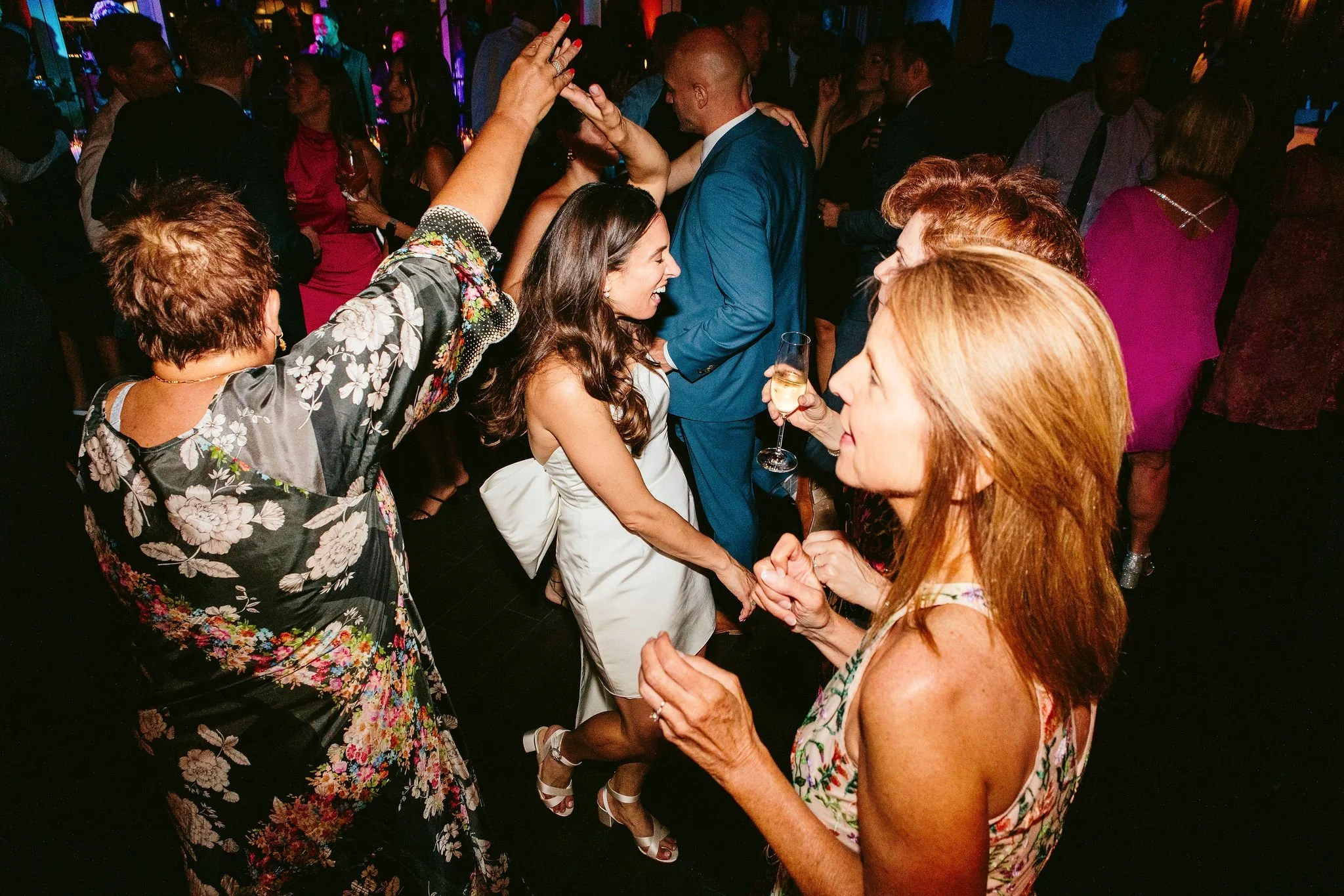 bride on dance floor at rpm events