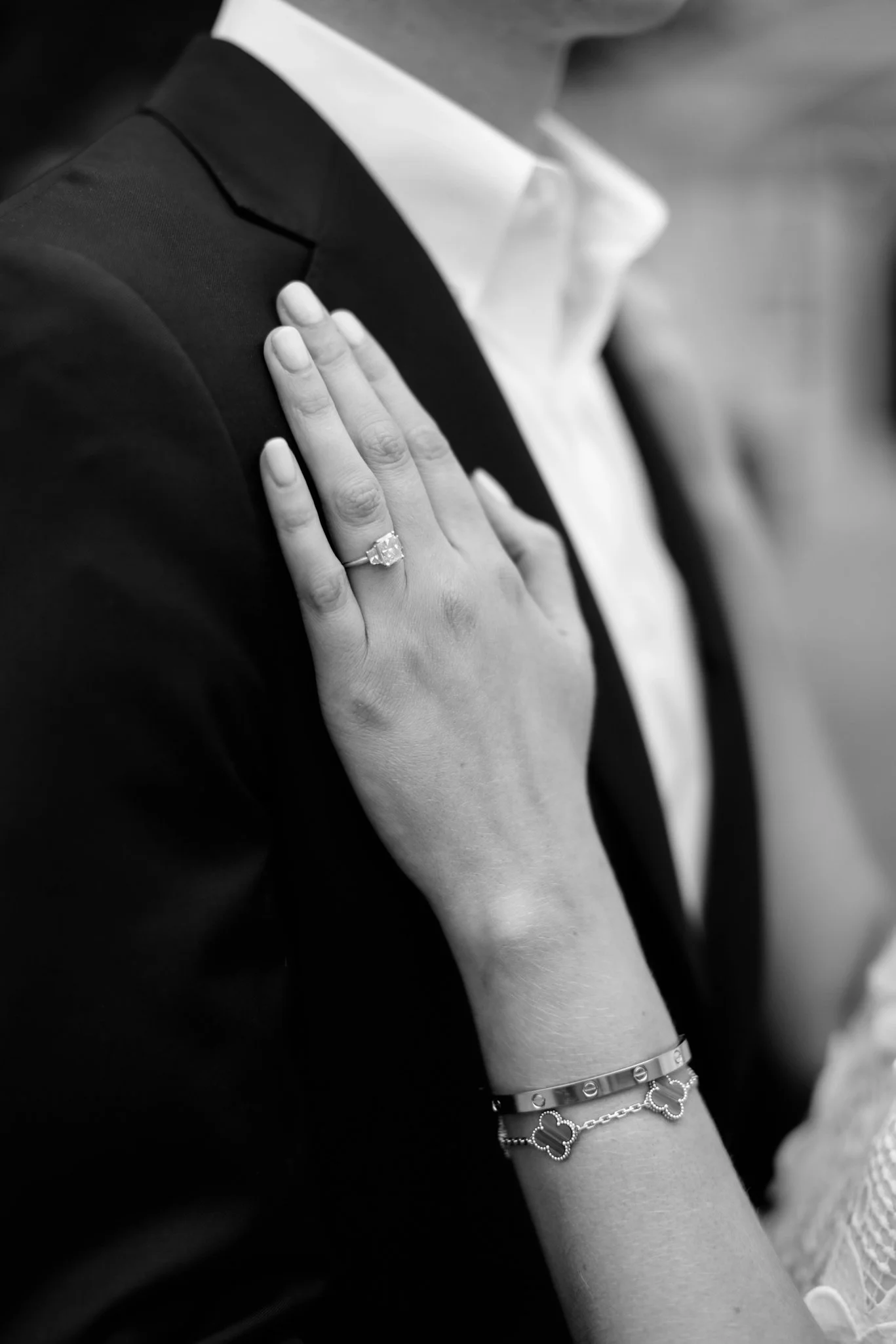 ring photo at engagement session