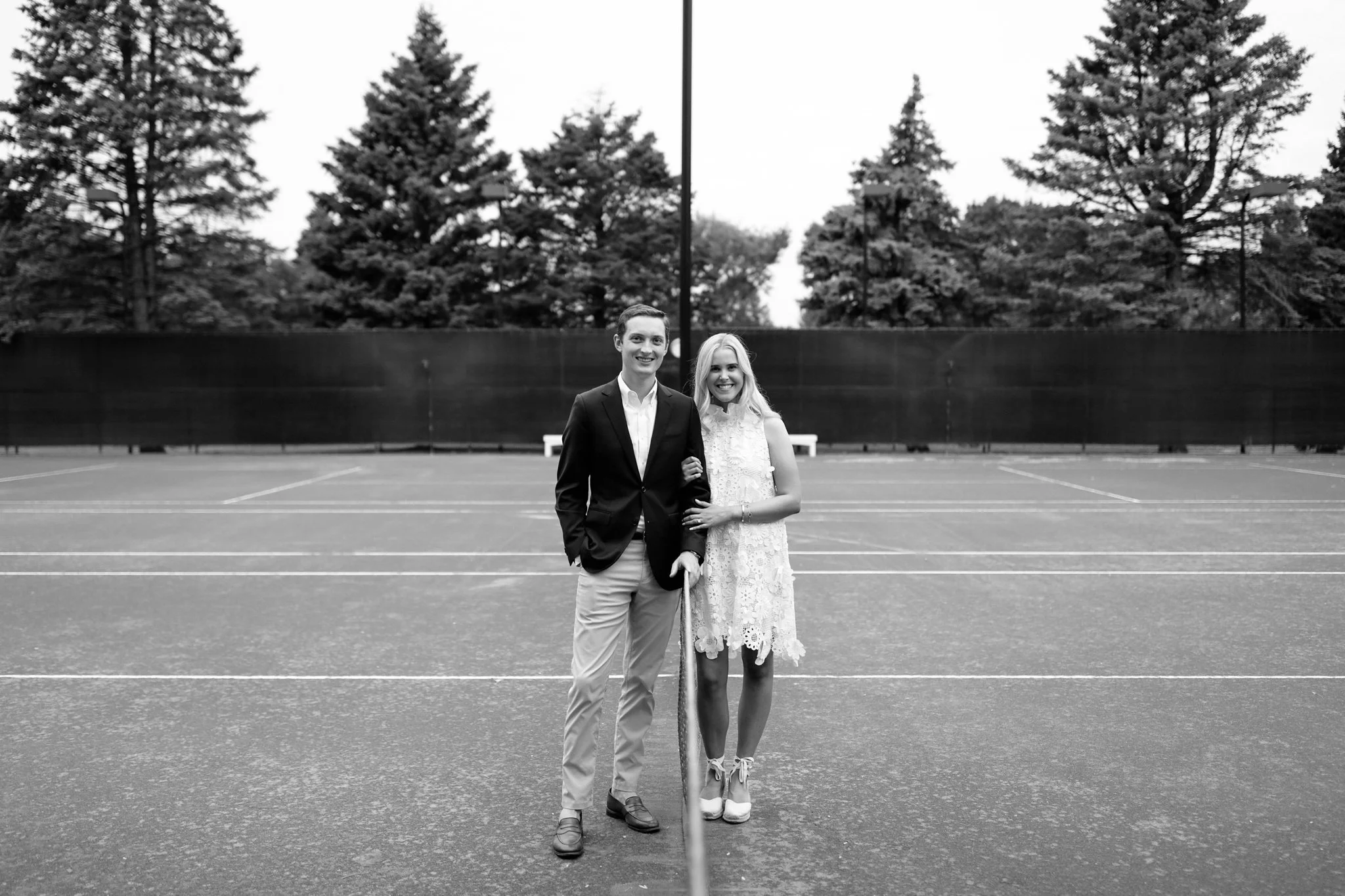 pickleball engagement session in chicago