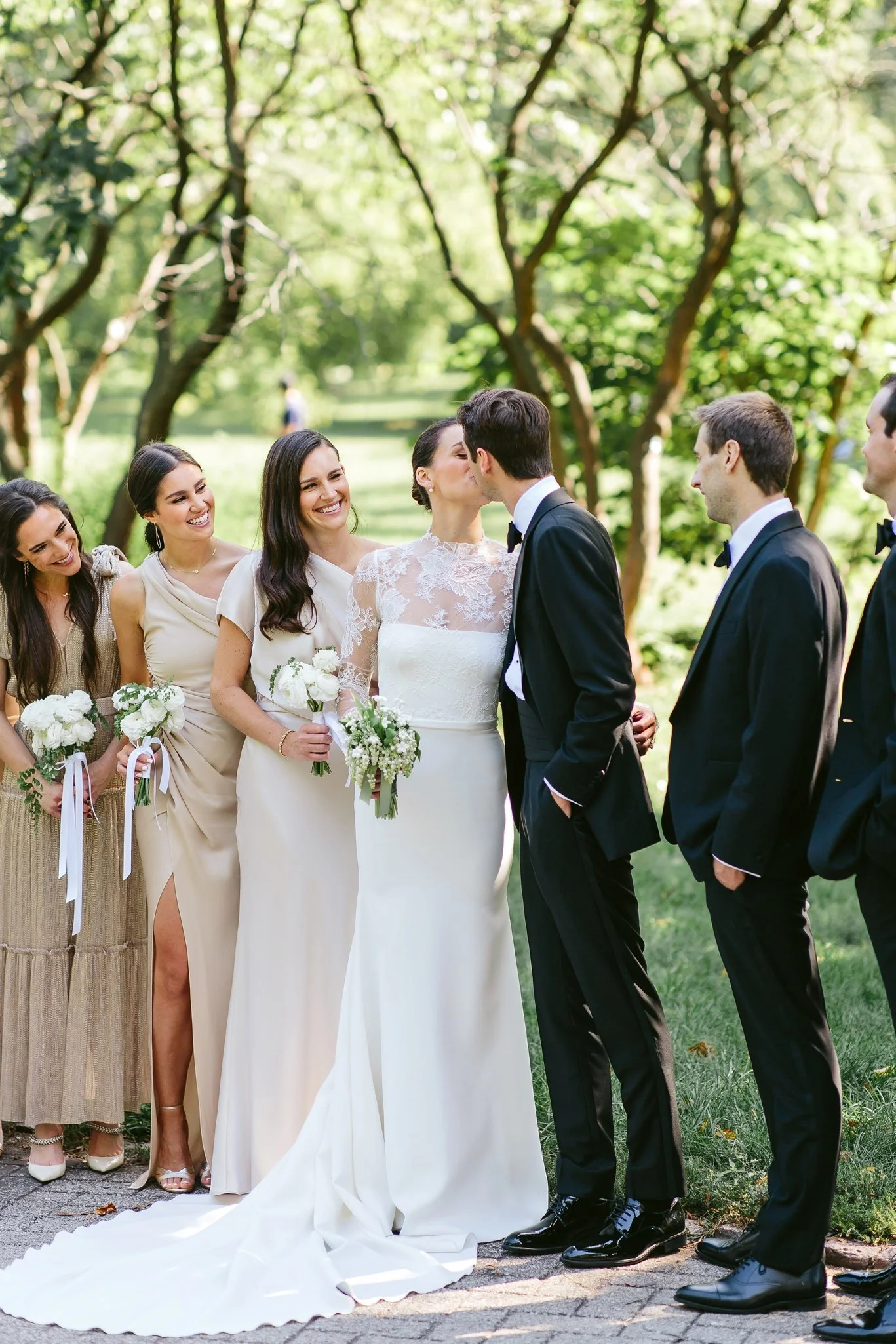wedding party photo for chicago wedding