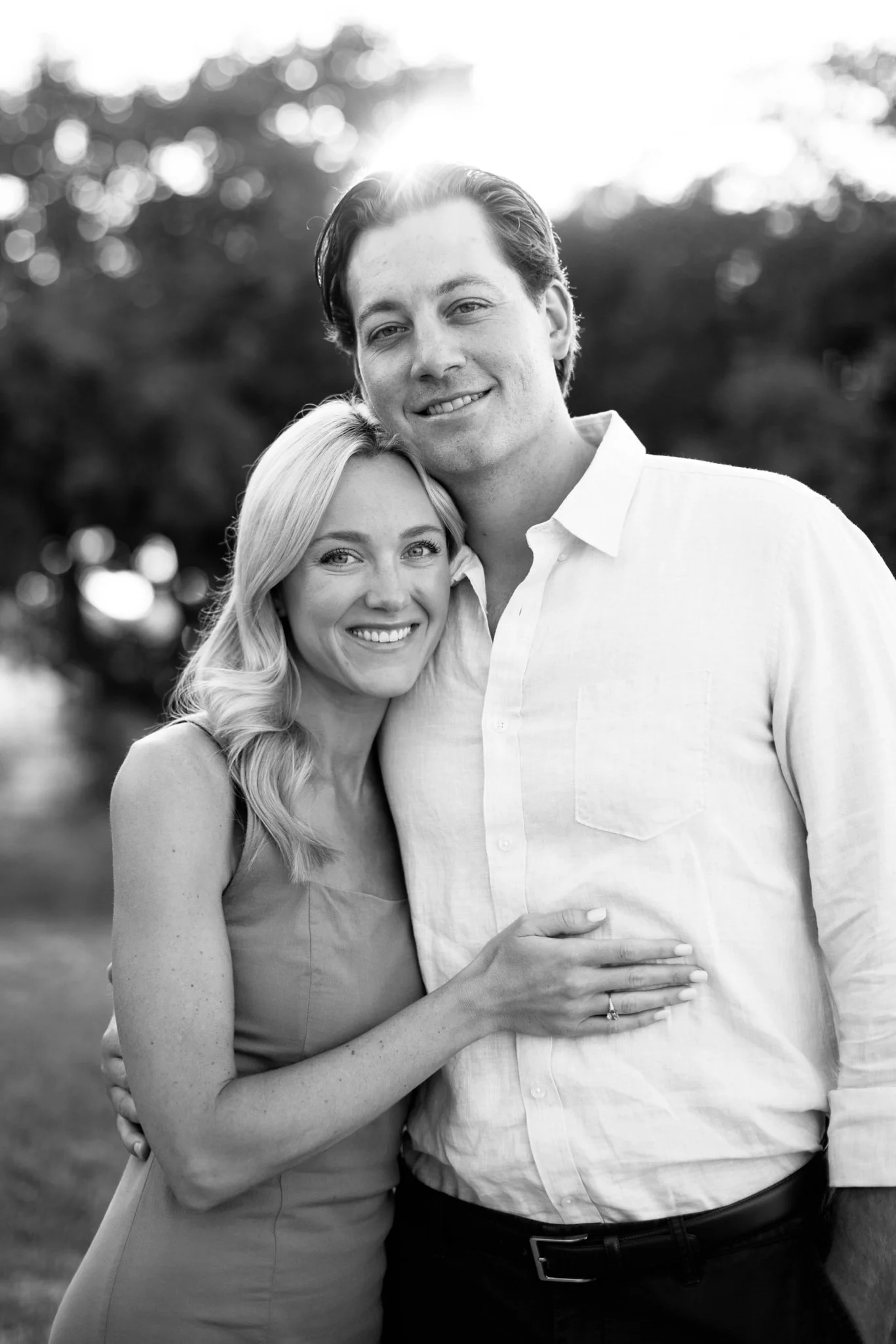 classic engagement photo in chicago