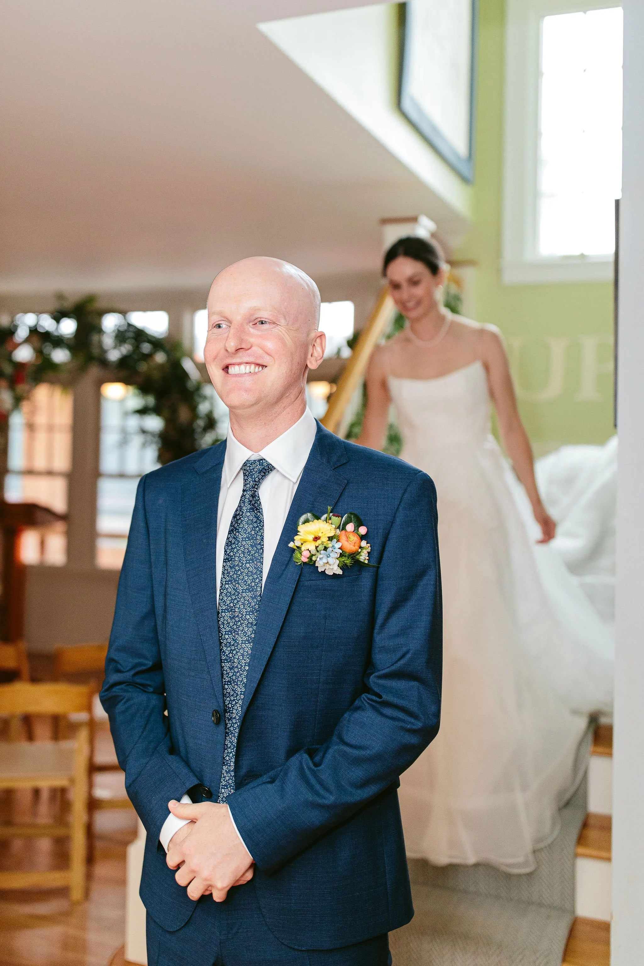 chicago wedding first look