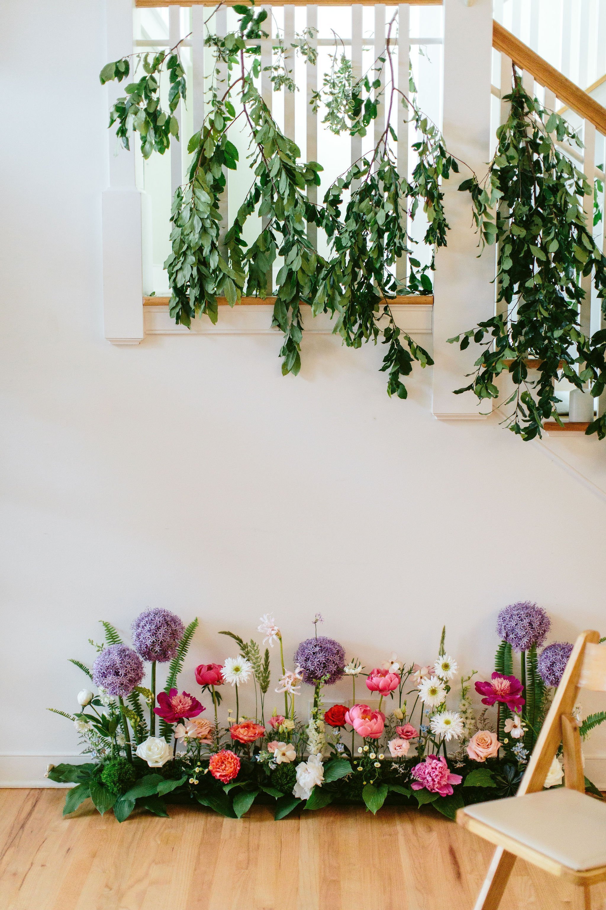 at-home wedding floral inspiration