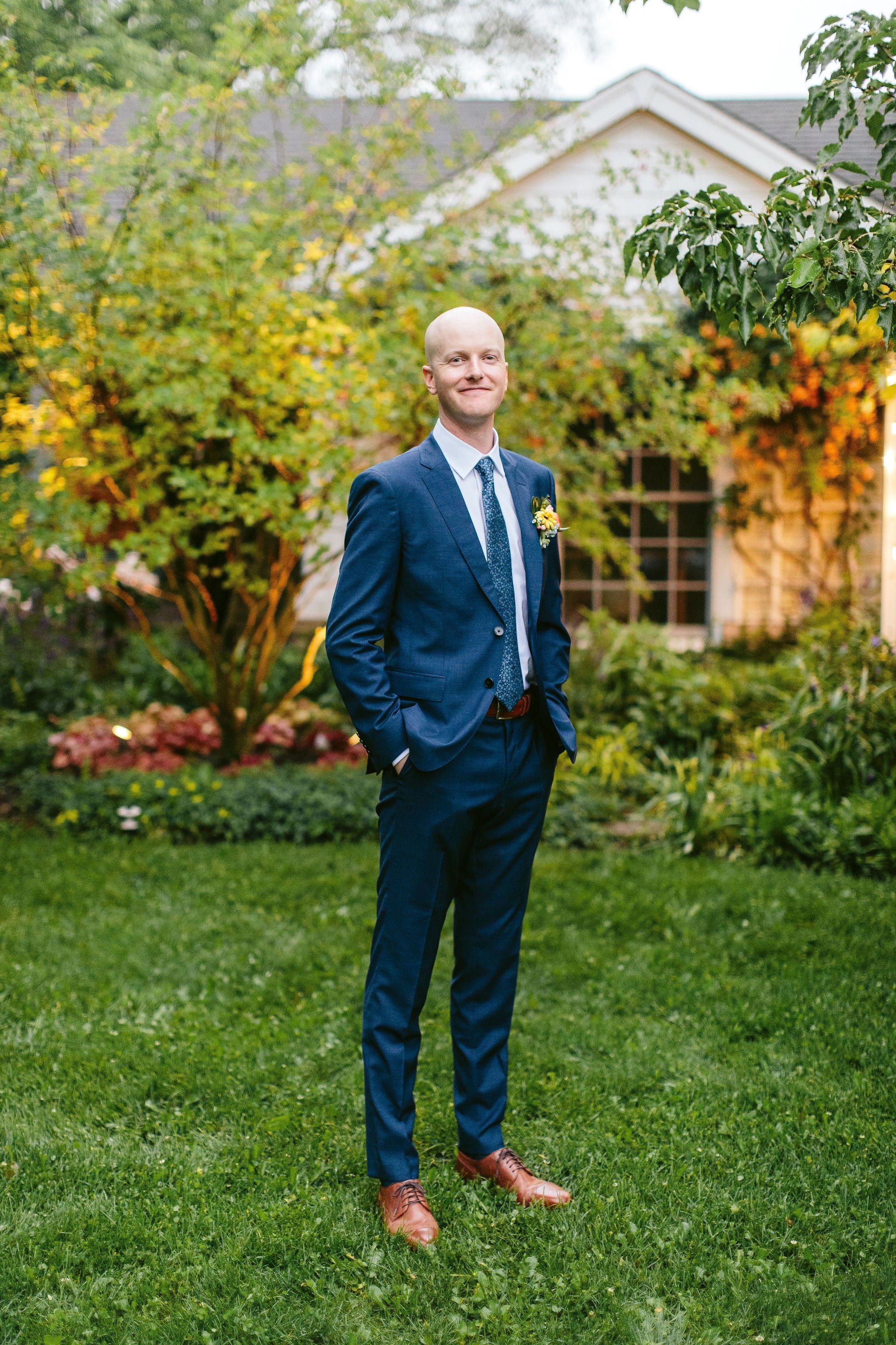 at-home wedding in northfield il