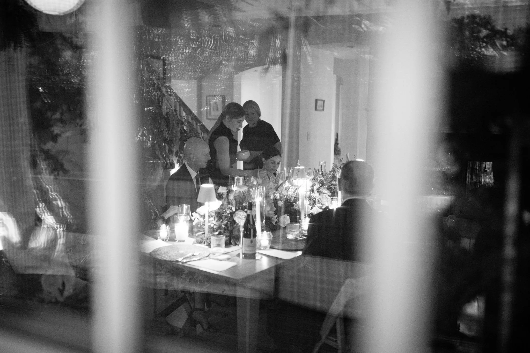 end of night at intimate wedding
