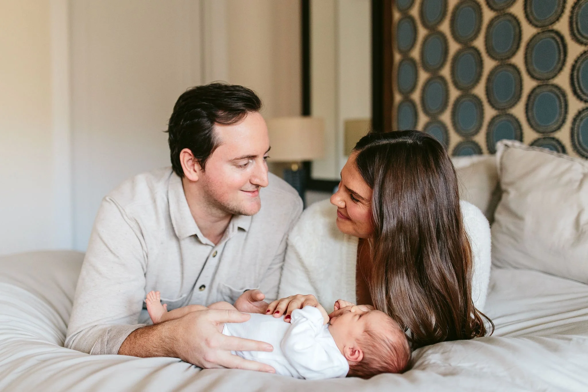 at home newborn session inspo
