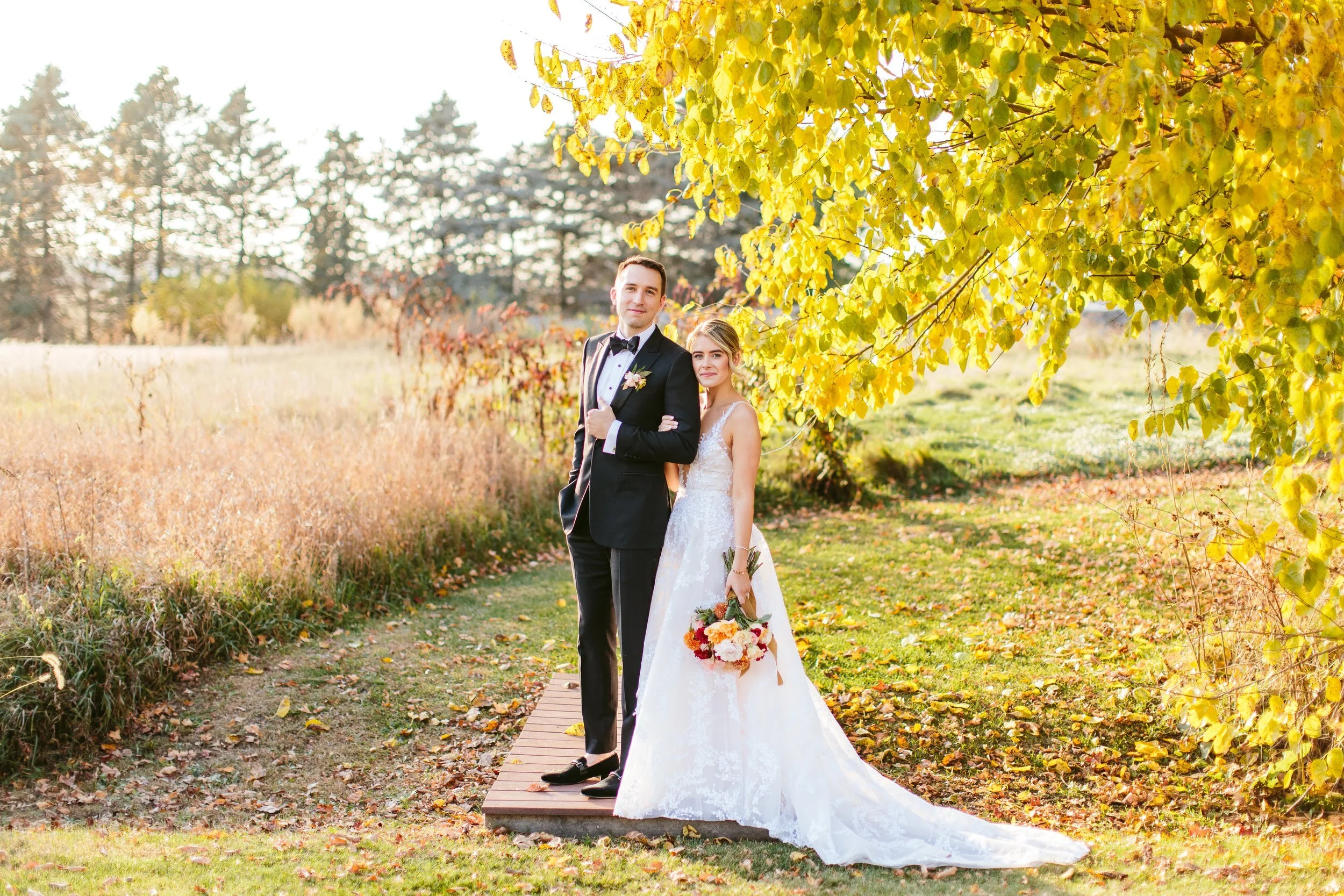 Kristin &amp; Brian, Romantic October Wedding at St. Joe's Farm in Granger, IN