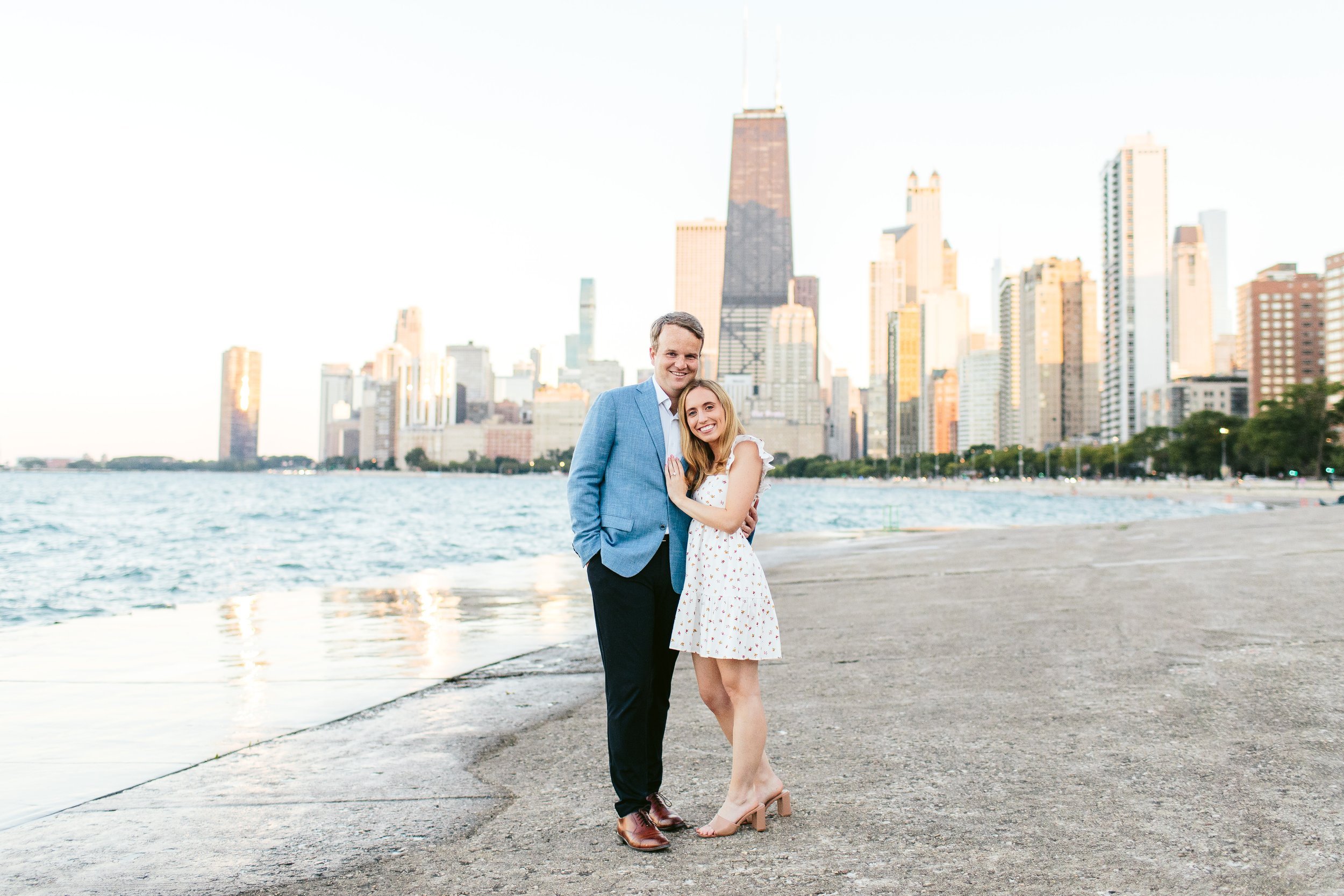 Savannah &amp; Matt, Chicago Session at Ralph Lauren Restaurant and North Avenue Beach