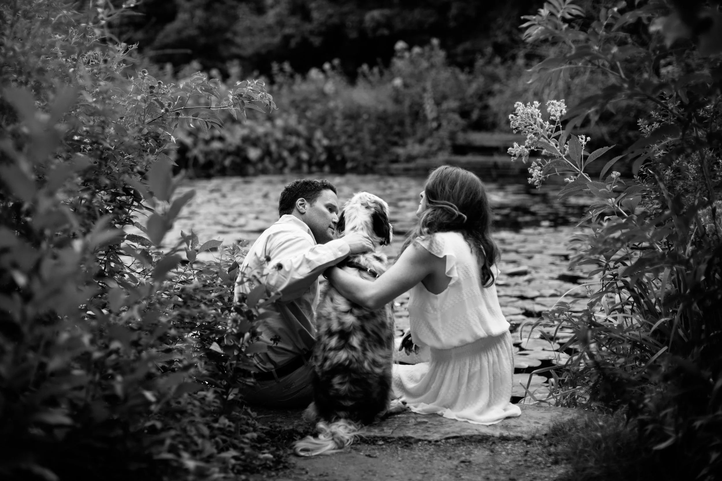 Helen &amp; Wiley, Engagement Session at the Alfred Caldwell Lilly Pool in Chicago, IL