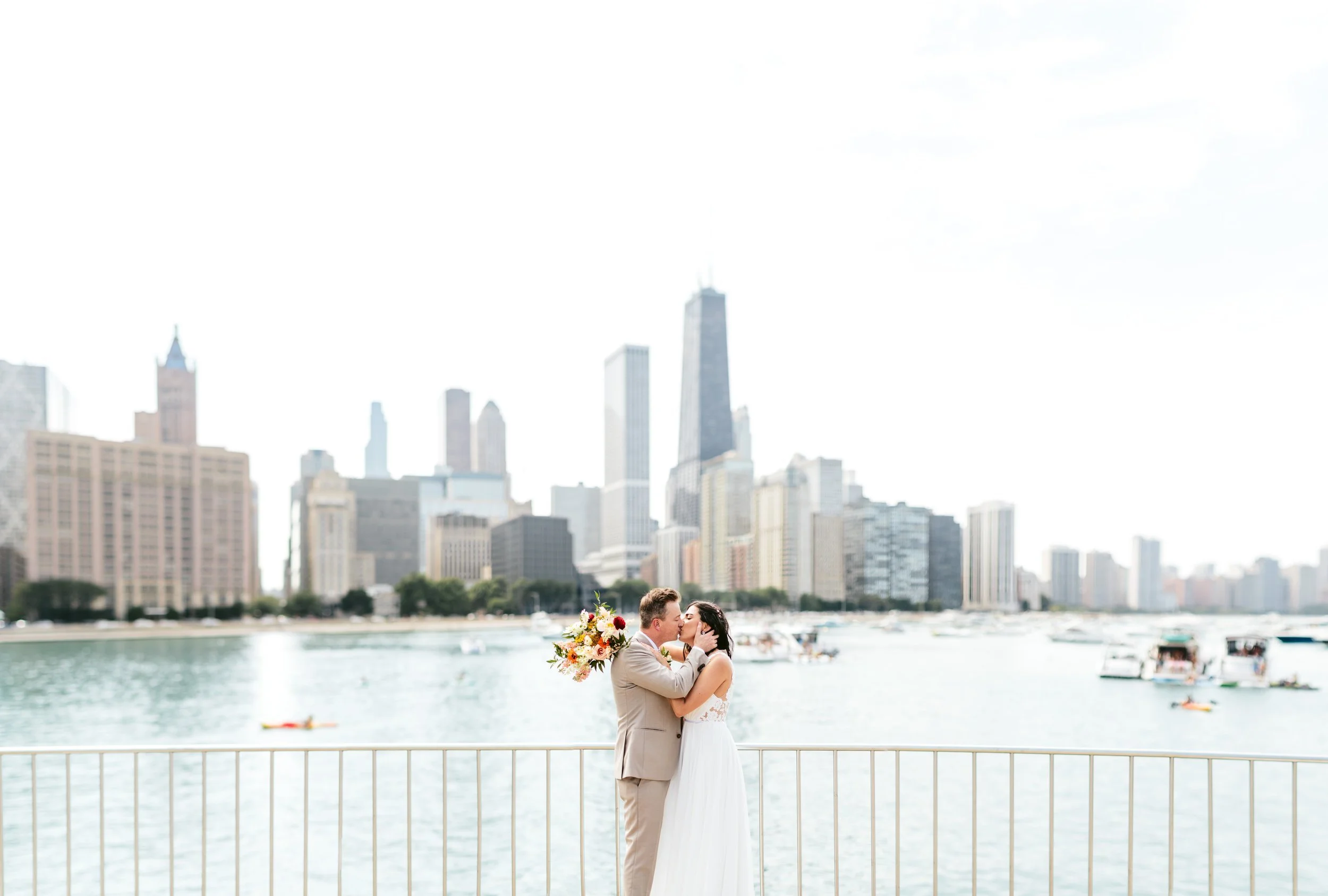 Katherine &amp; Patrick, Summer Boho Wedding at Ovation Chicago