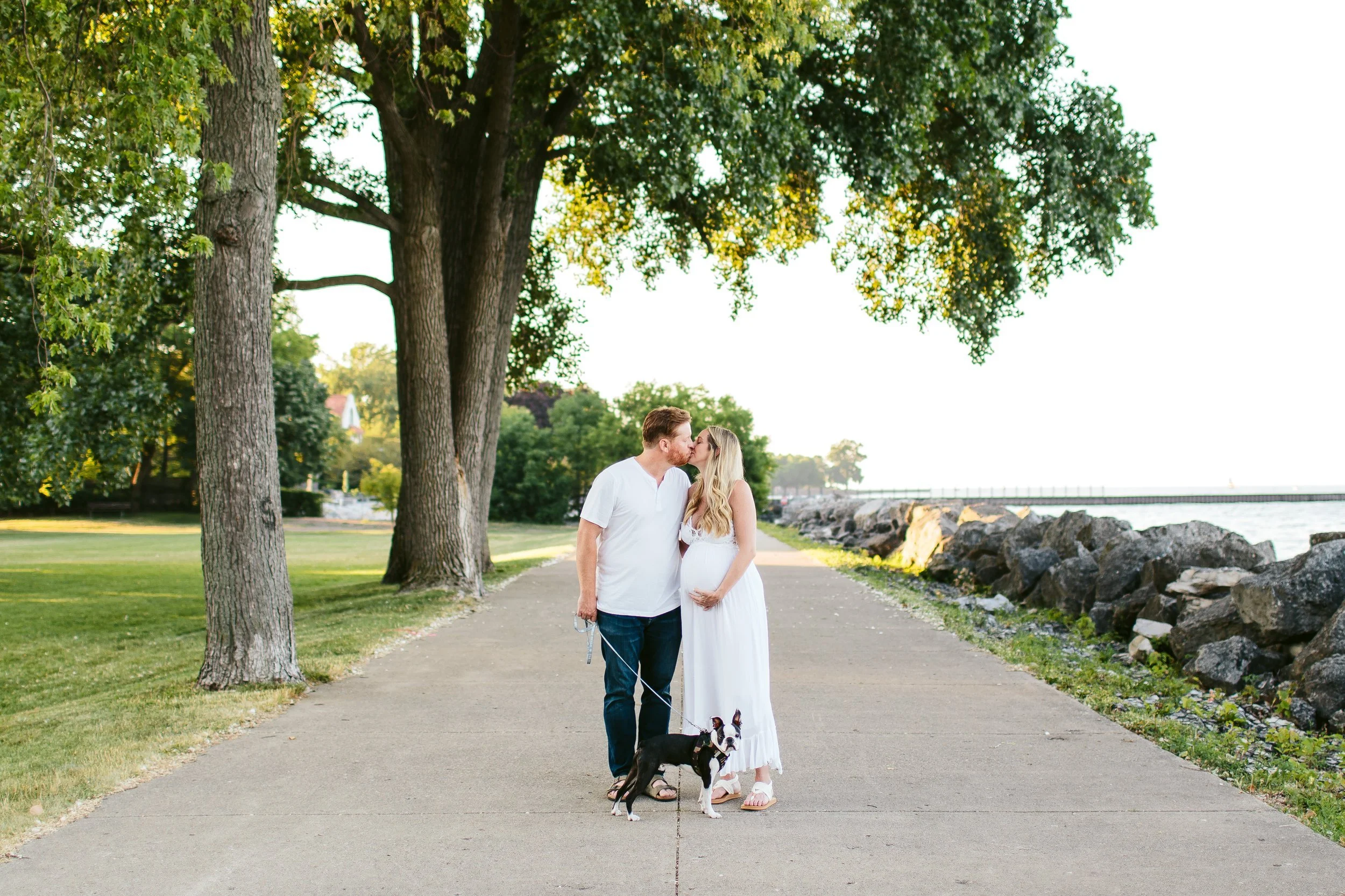 Abby &amp; Charlie, Charming Maternity Session at Clark Square Park in South Evanston
