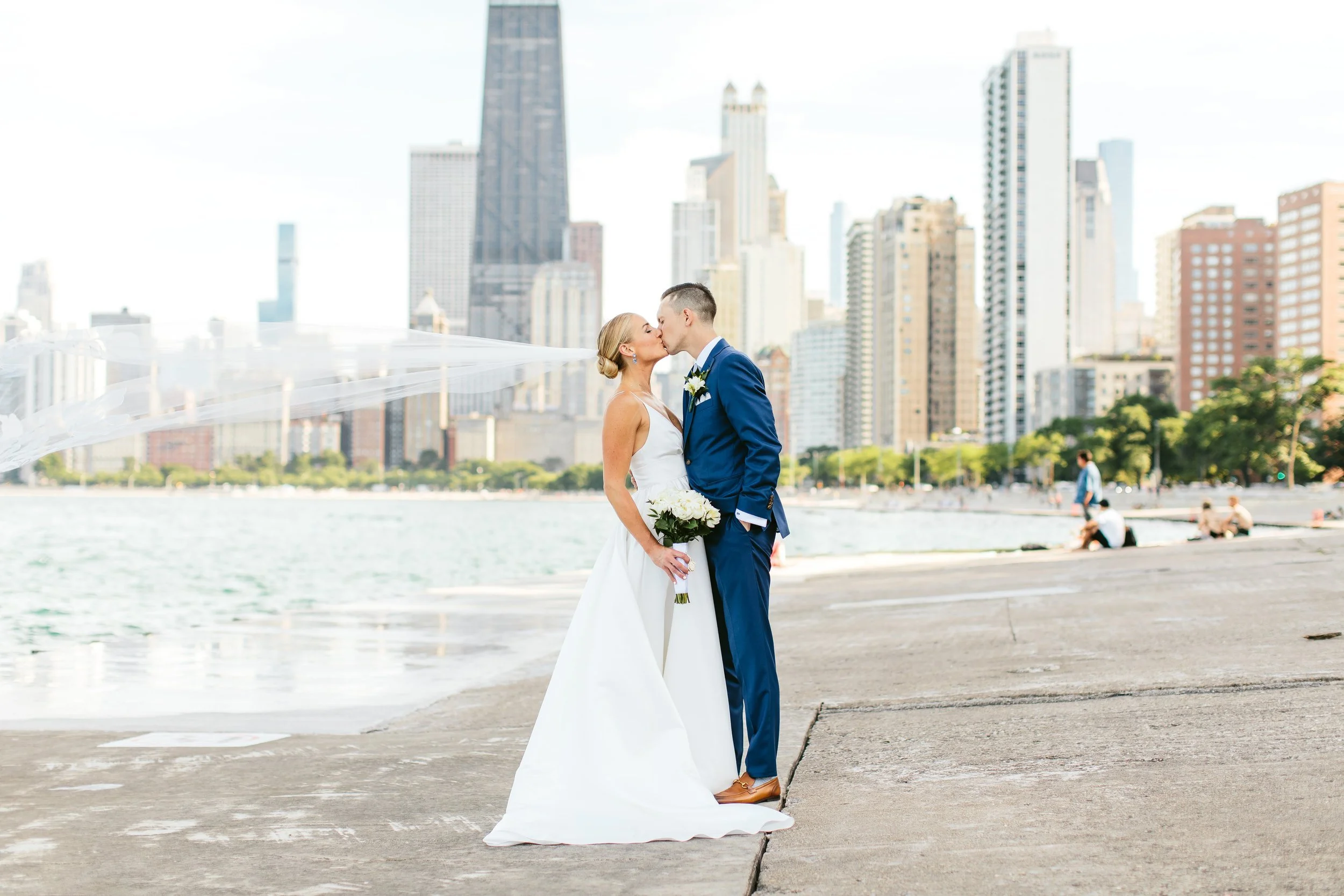 Jenna &amp; Rob, Formal June Wedding at River Roast in Downtown Chicago, IL