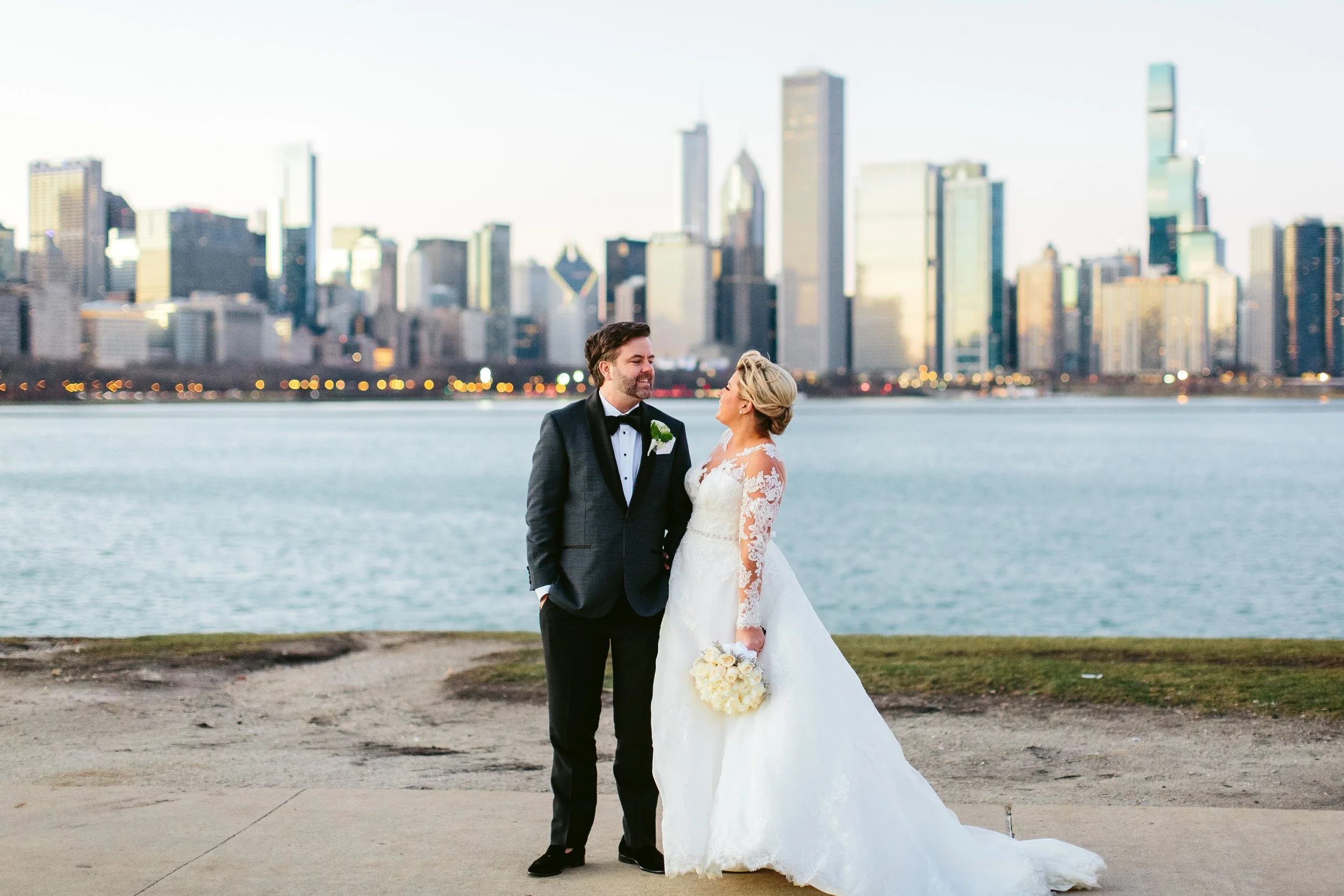 Melissa &amp; Kieran, December Wedding at Chicago's Ageless Alder Planetarium 