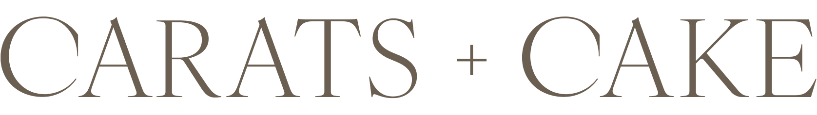 Text that reads "CARTS + CAKE" in large, elegant font.