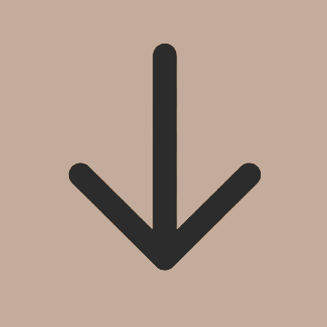 Black downward arrow on a beige background.