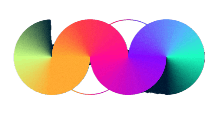 a rainbow swirl